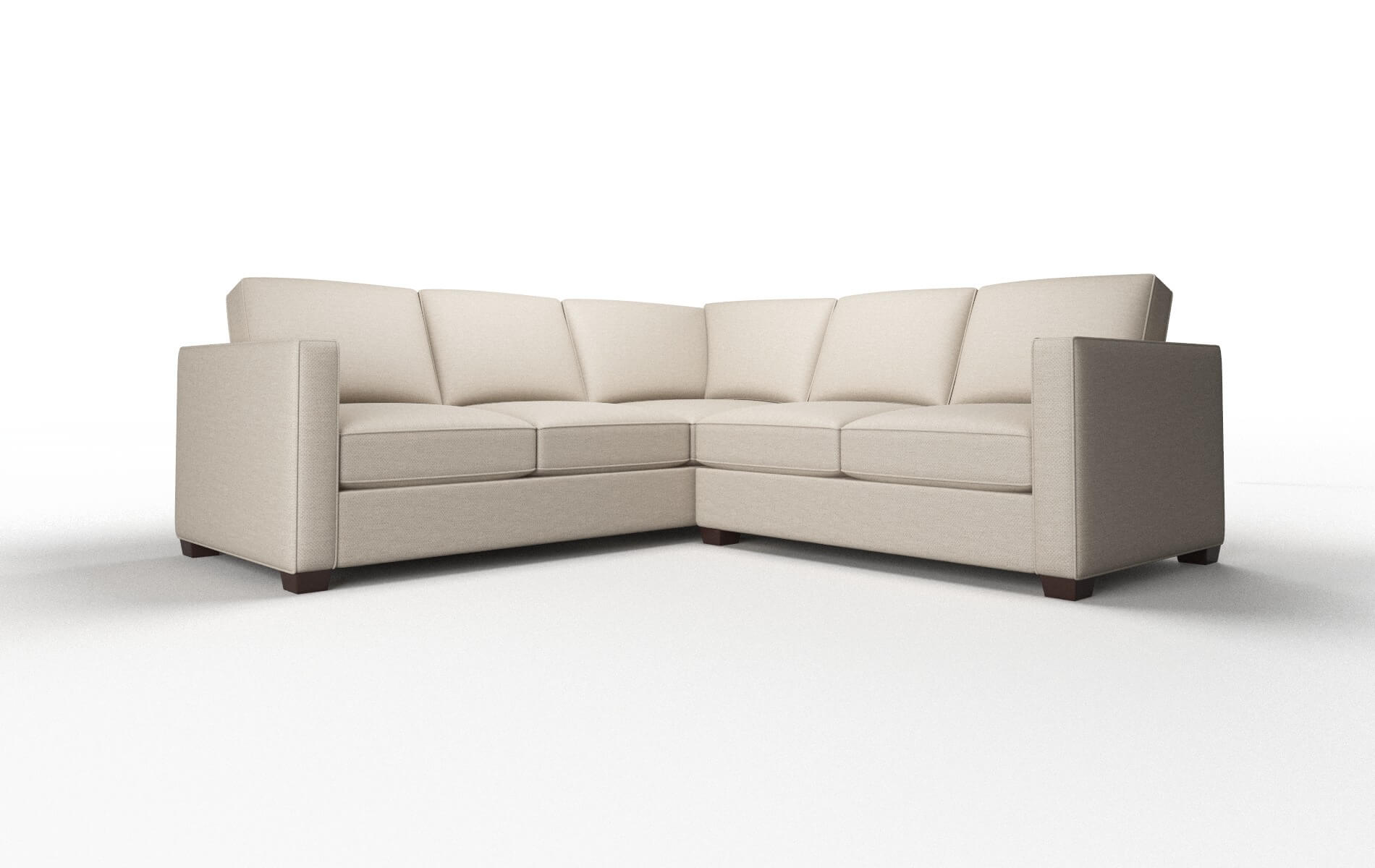 Calgary Oscar linen Sectional Espresso Legs  1
