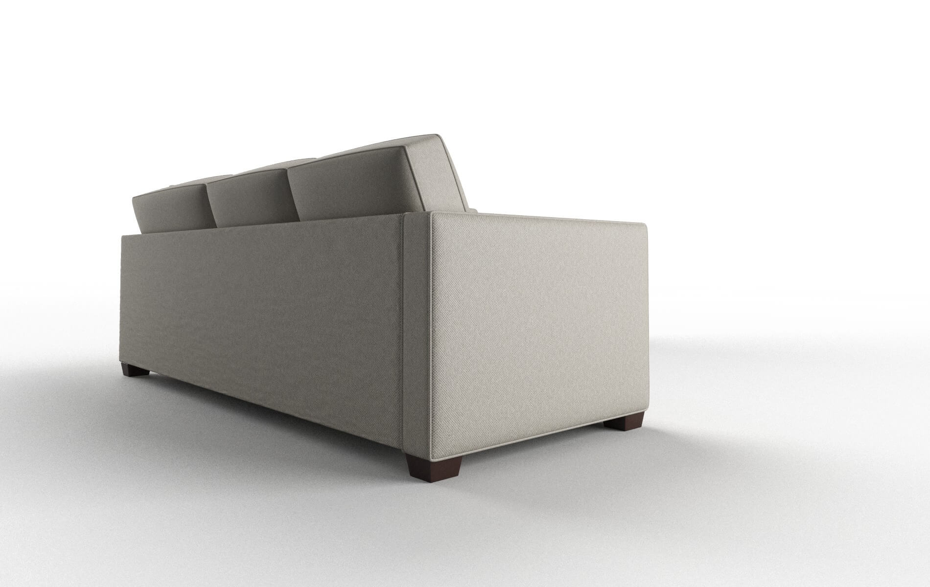 Calgary Oscar Silver Sectional espresso legs 3