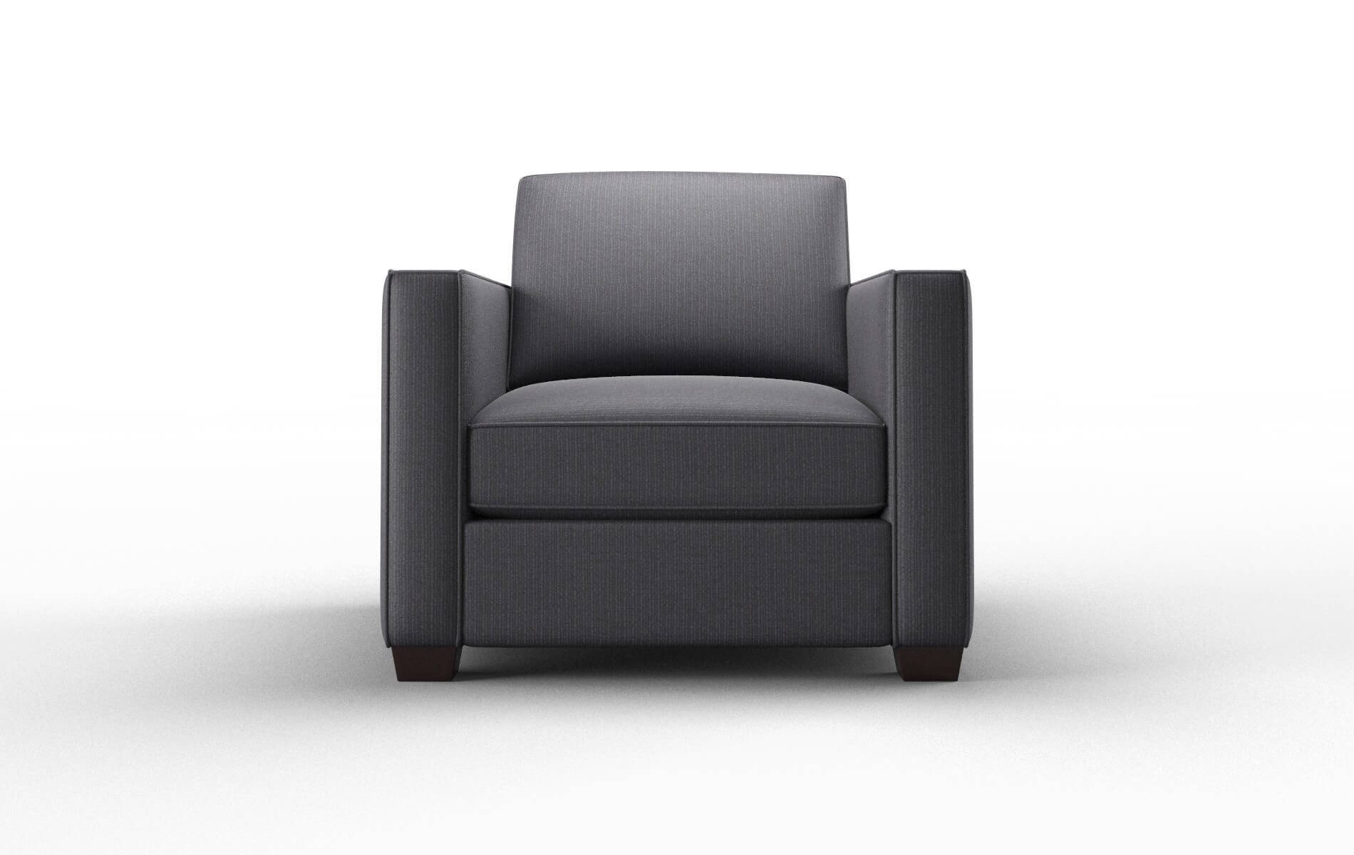 Calgary Parker Charcoal Chair espresso legs 1