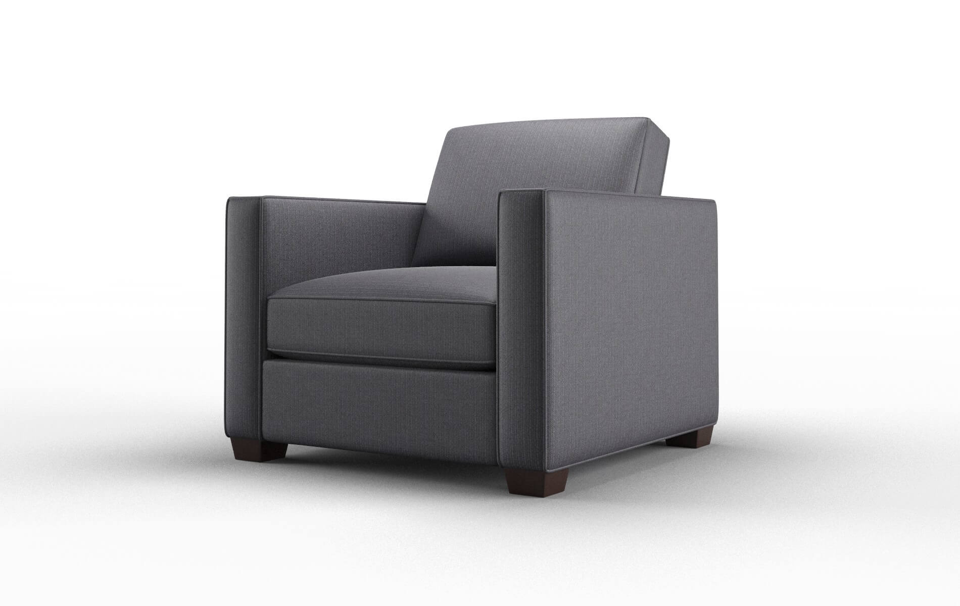 Calgary Parker Charcoal Chair espresso legs 4