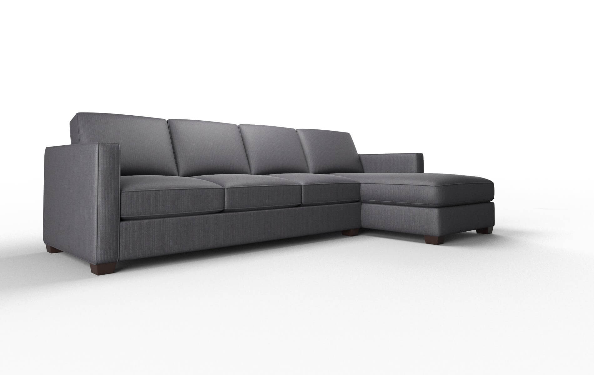 Calgary Parker Charcoal Panel espresso legs 2