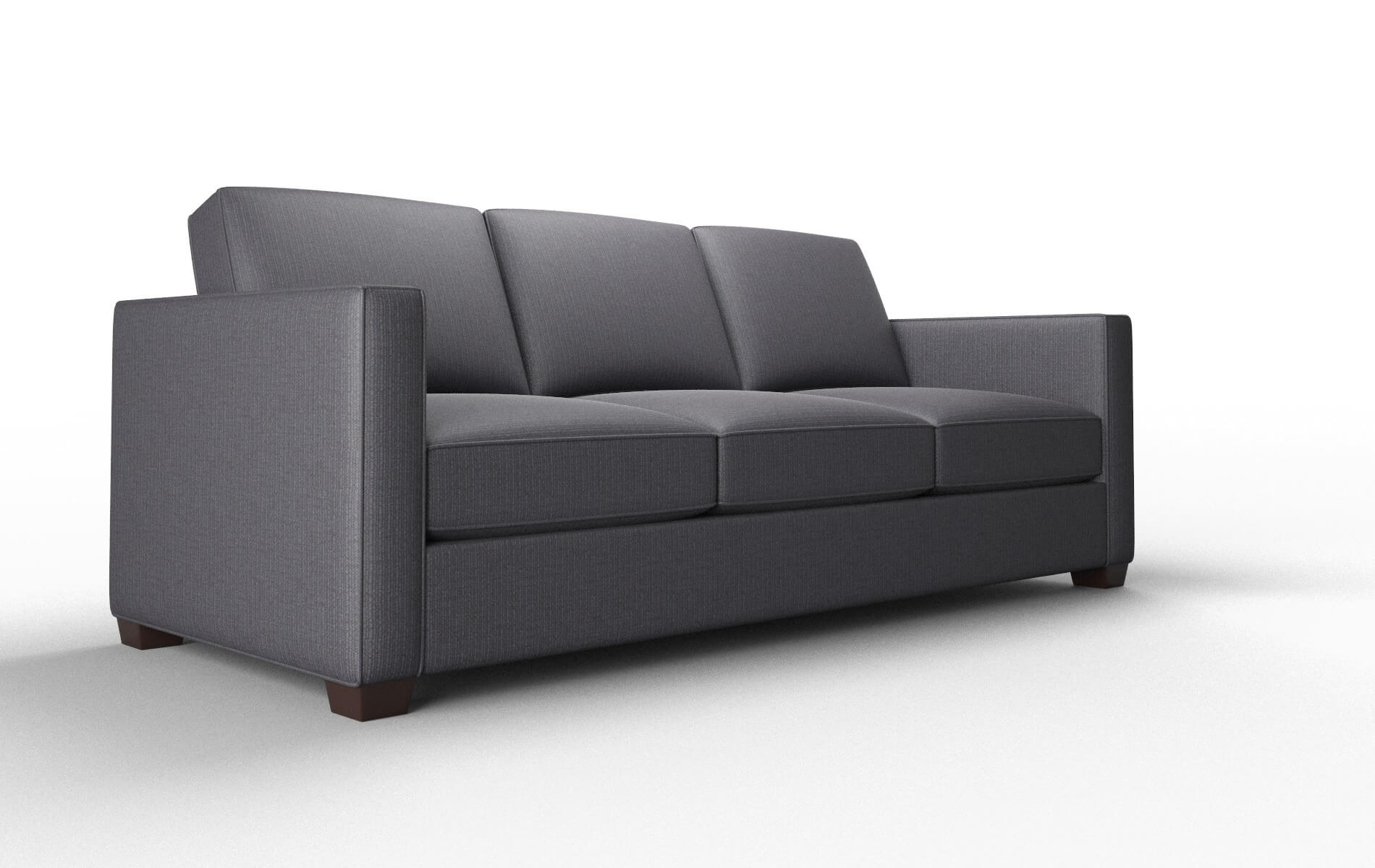 Calgary Parker Charcoal Sofa espresso legs 2