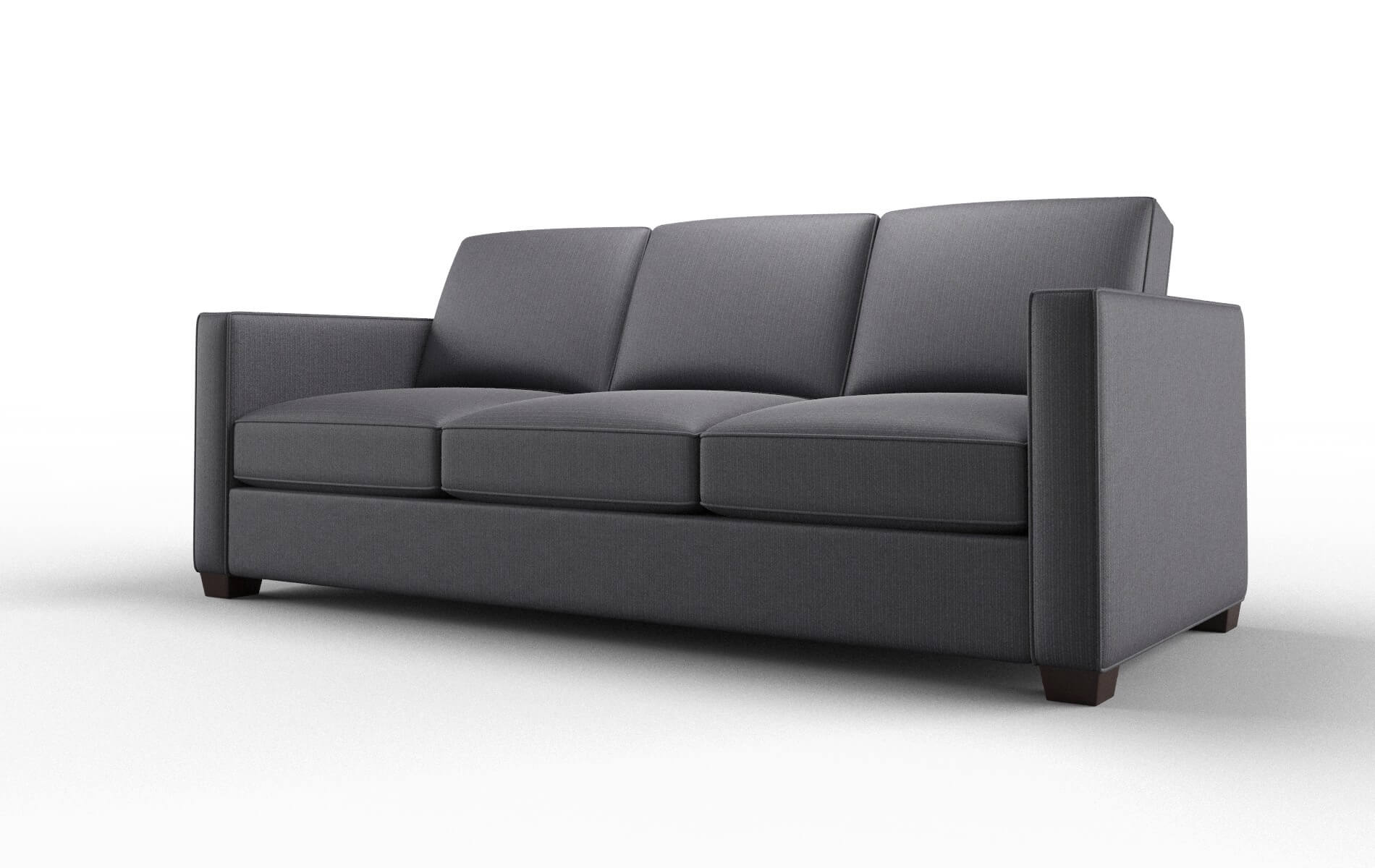 Calgary Parker Charcoal Sofa espresso legs 4