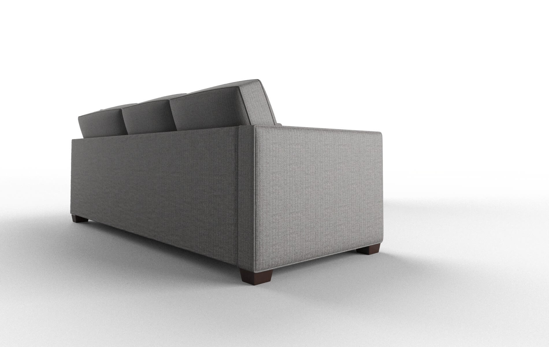 Calgary Parker Graphite Sectional espresso legs 3