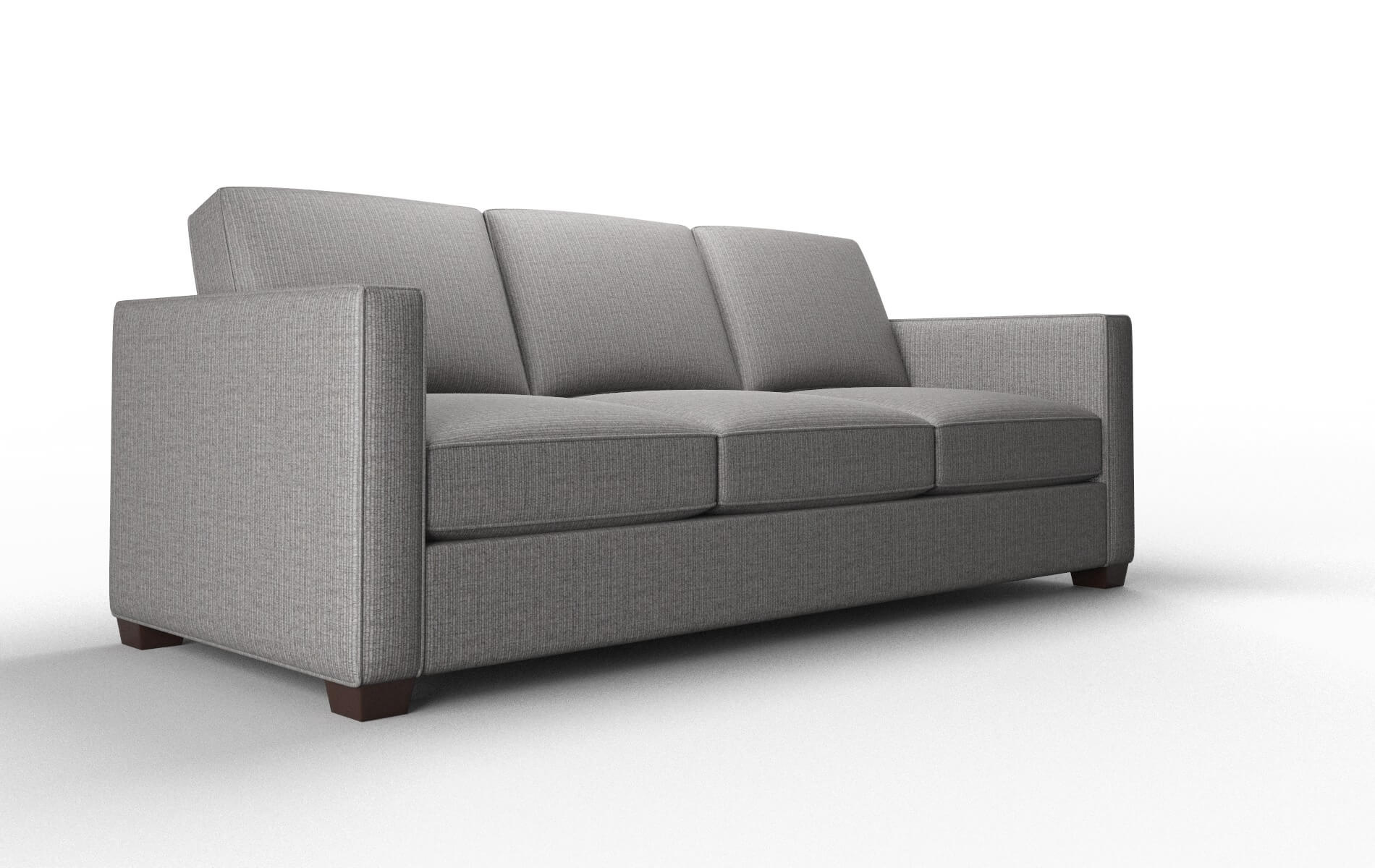 Calgary Parker Graphite Sofa espresso legs 2