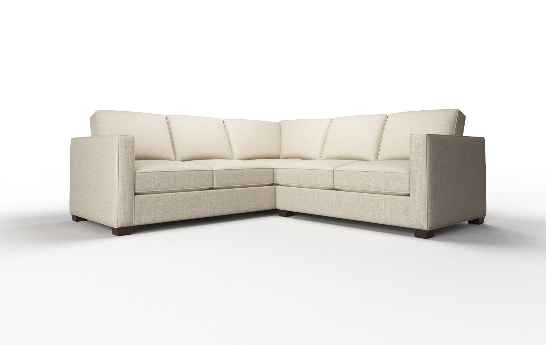 Calgary Parker linen Sectional Espresso Legs  1