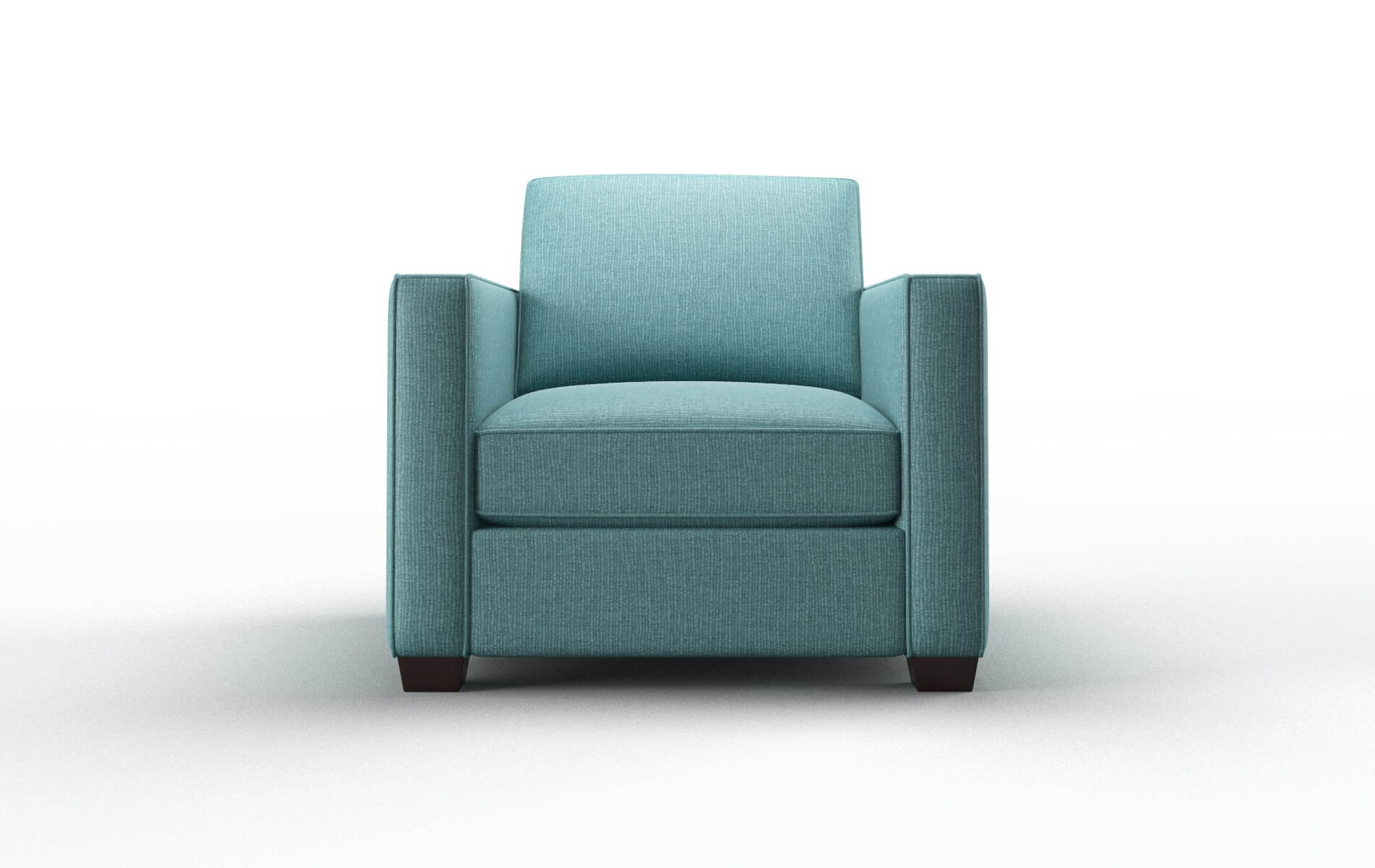 Calgary Parker Turquoise Chair espresso legs 1