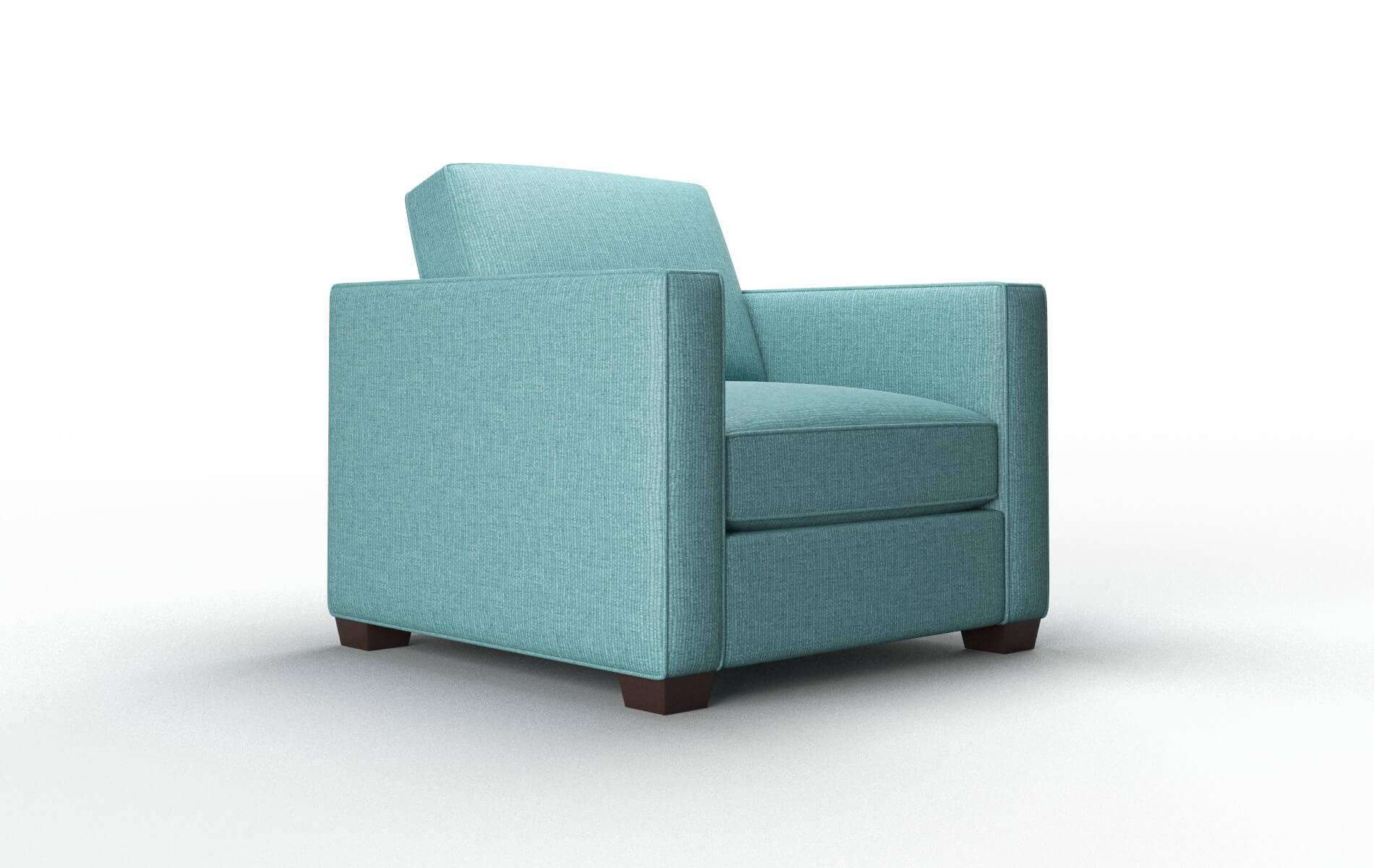 Calgary Parker Turquoise Chair espresso legs 2