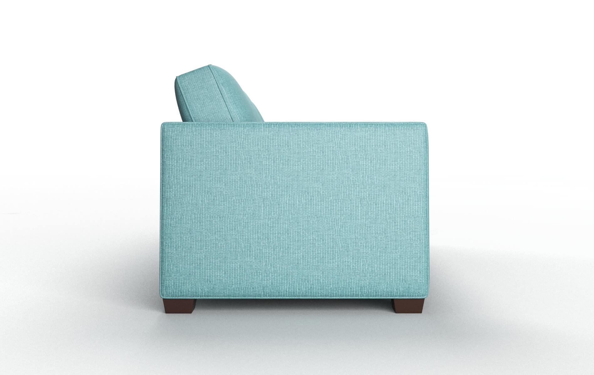 Calgary Parker Turquoise Sofa espresso legs 3