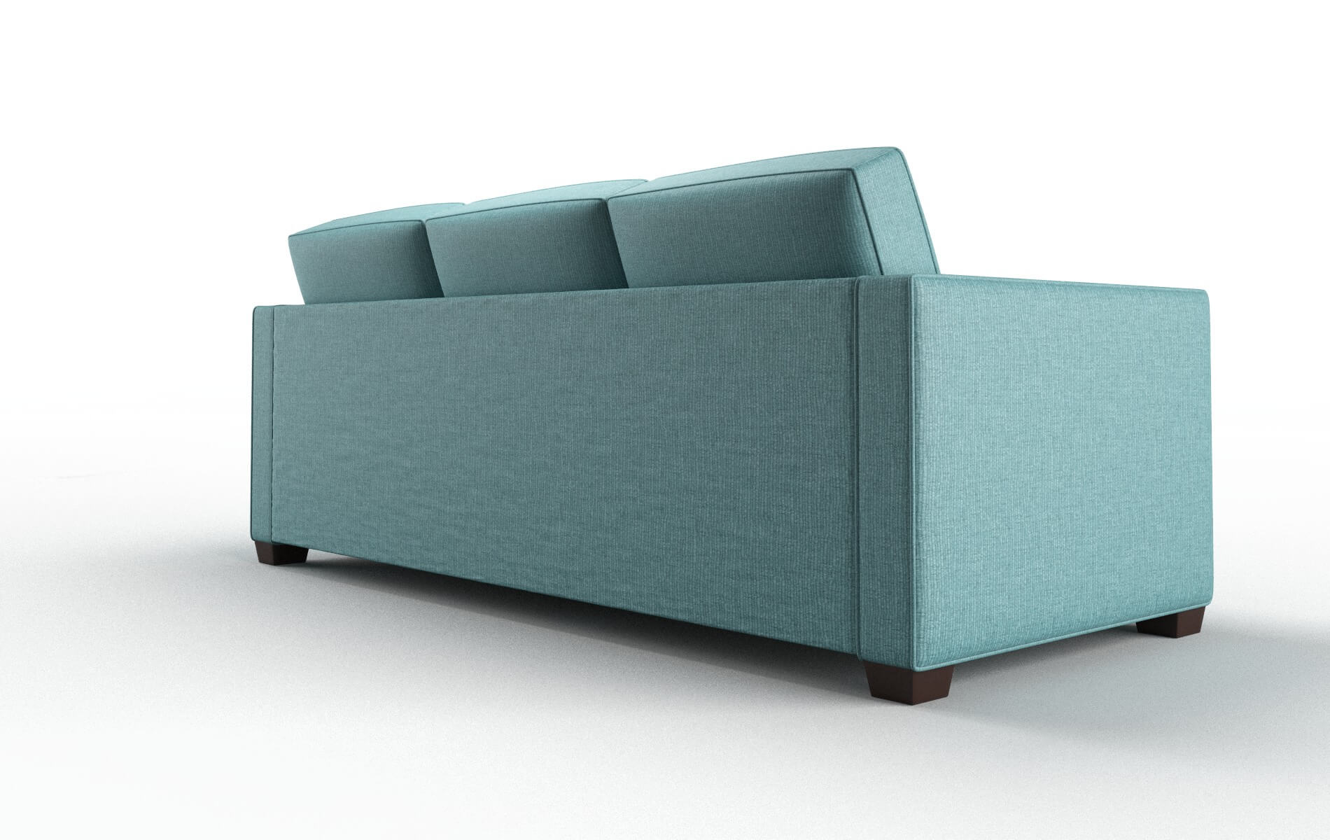 Calgary Parker Turquoise Sofa espresso legs 5