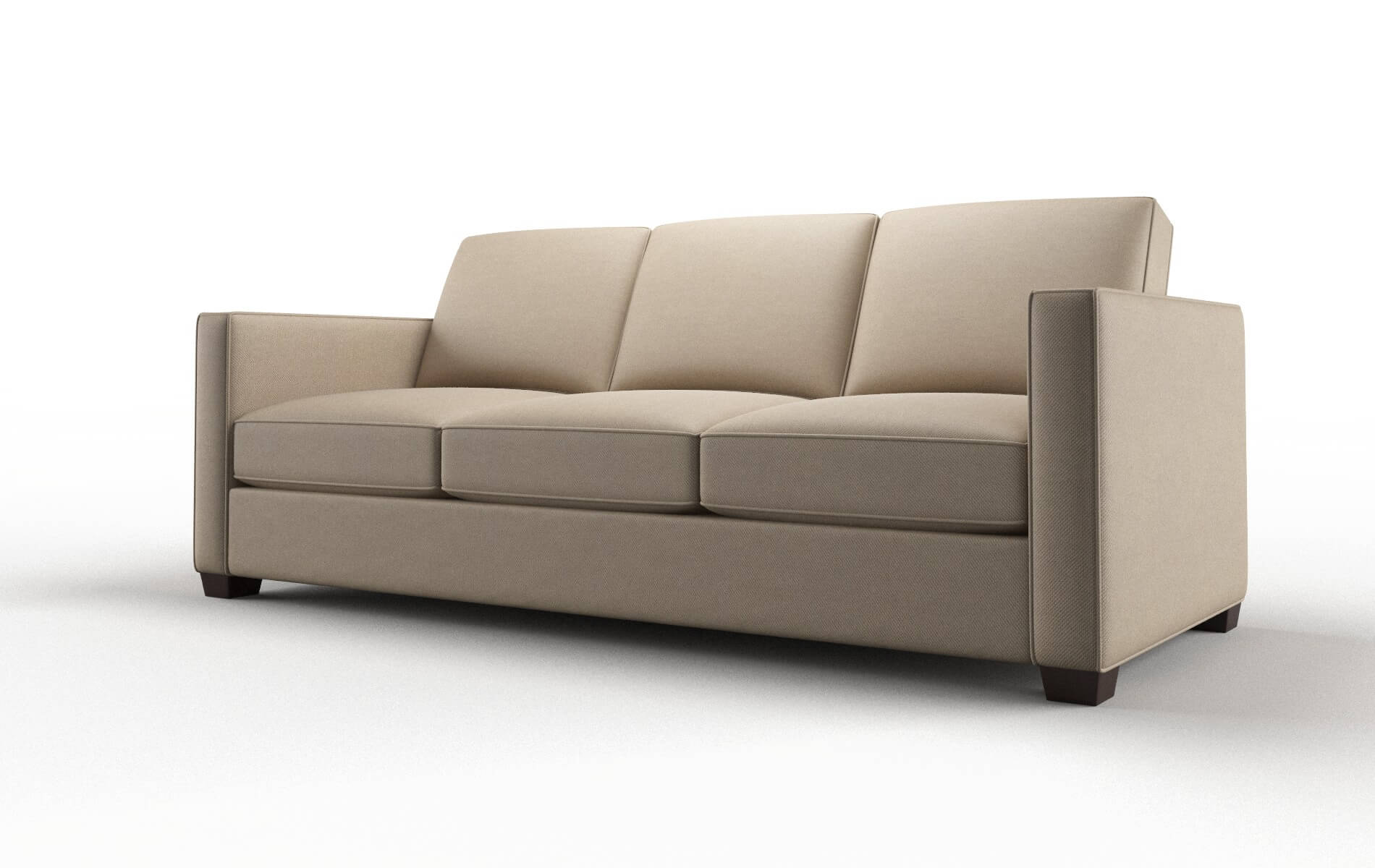 Calgary Rocket Cappuccino Sofa espresso legs 4
