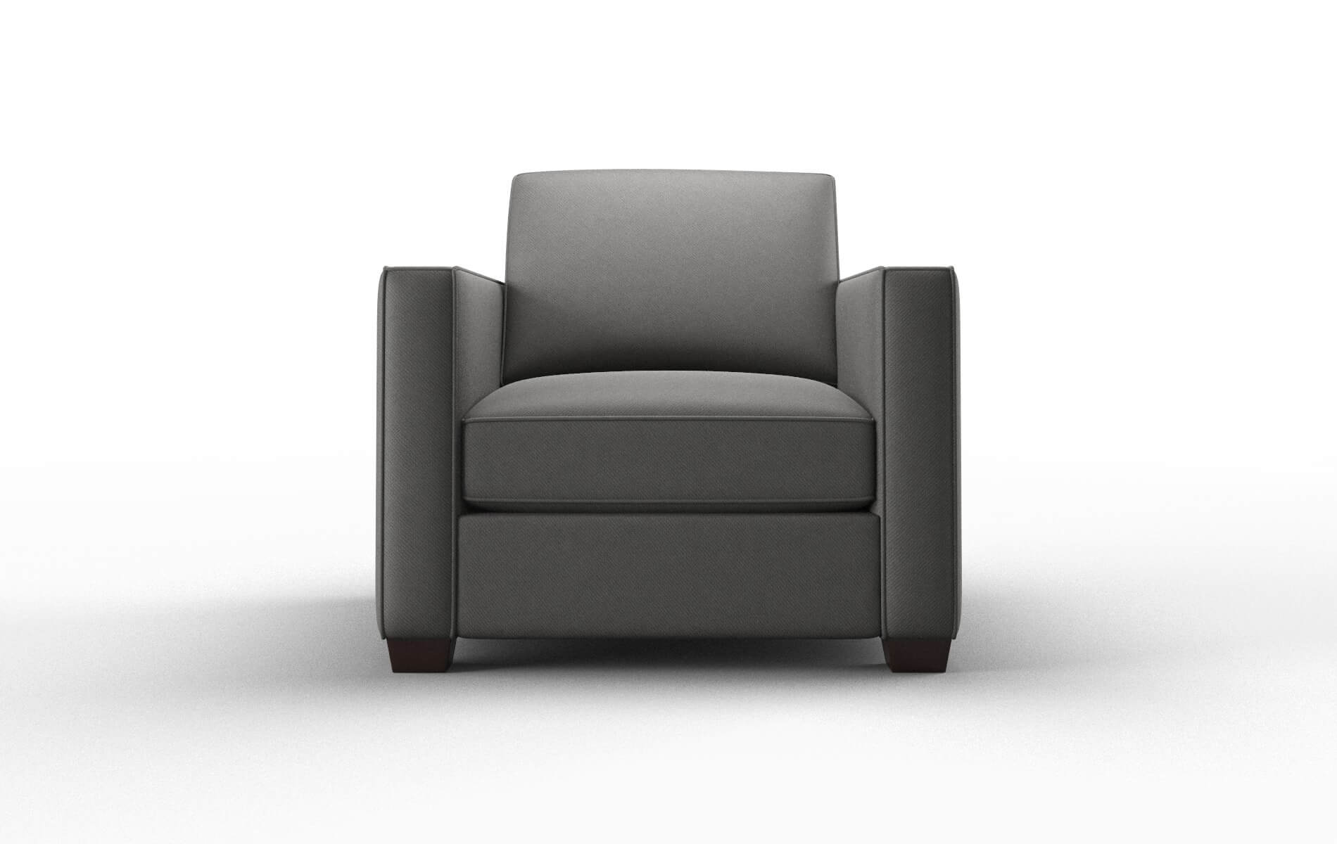 Calgary Rocket Charcoal Chair espresso legs 1