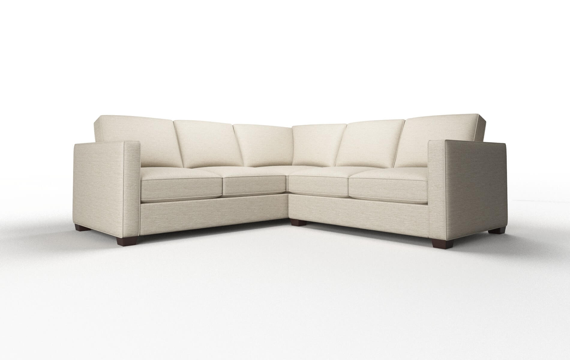 Calgary Rocket Dove Sectional espresso legs