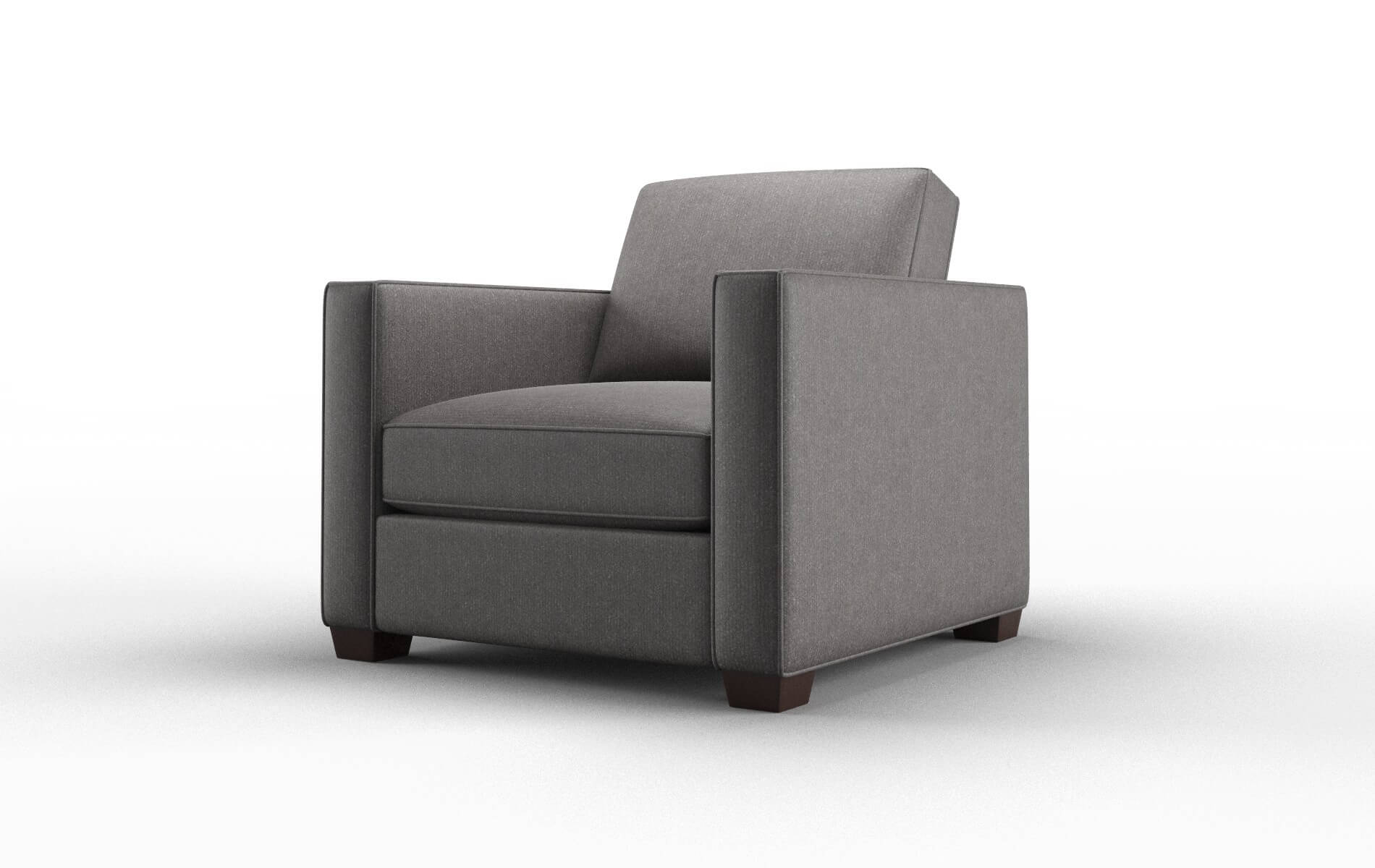 Calgary Sasha Grey Chair espresso legs 4