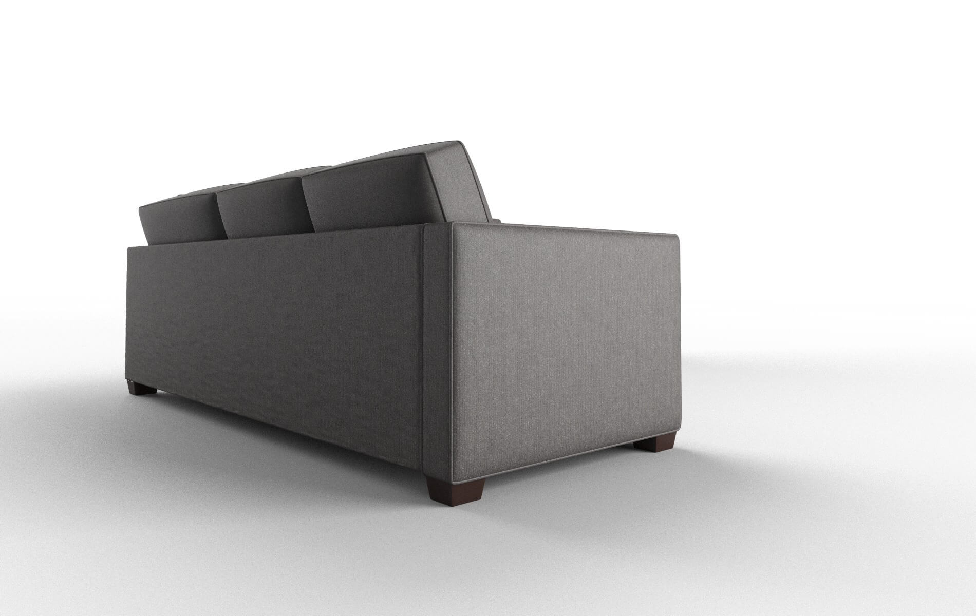 Calgary Sasha Grey Sectional espresso legs 3