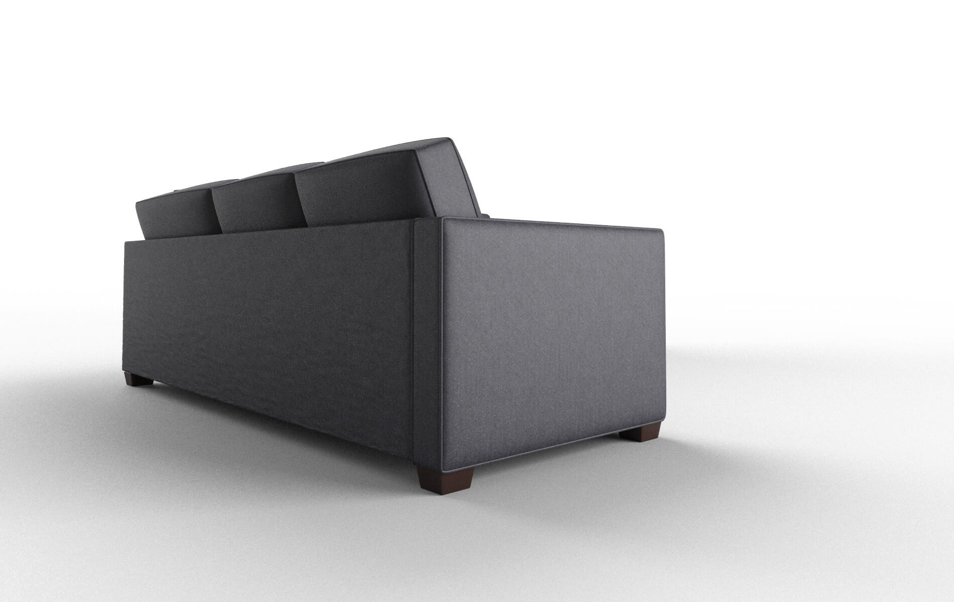 Calgary Sasha Navy Sectional espresso legs 3