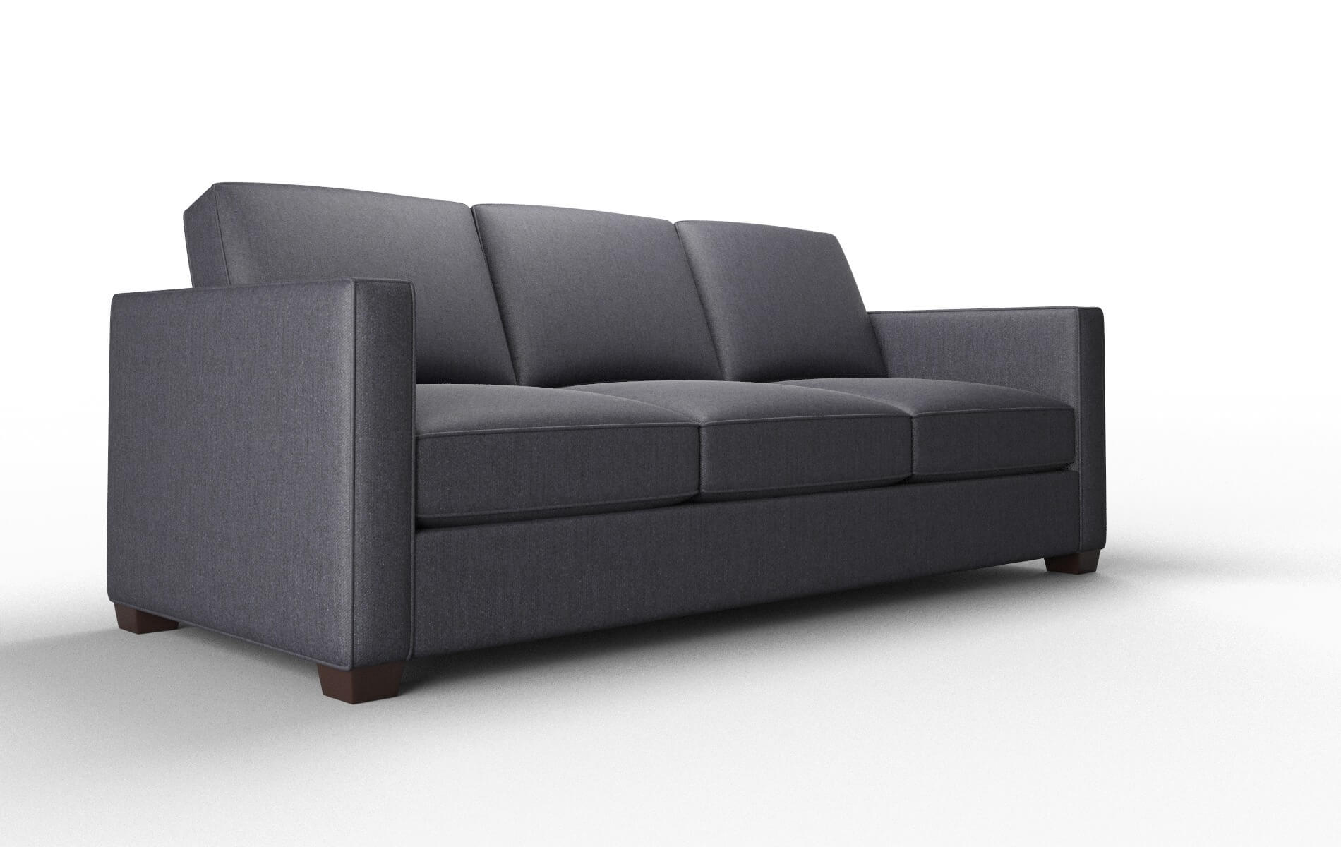 Calgary Sasha Navy Sofa espresso legs 2