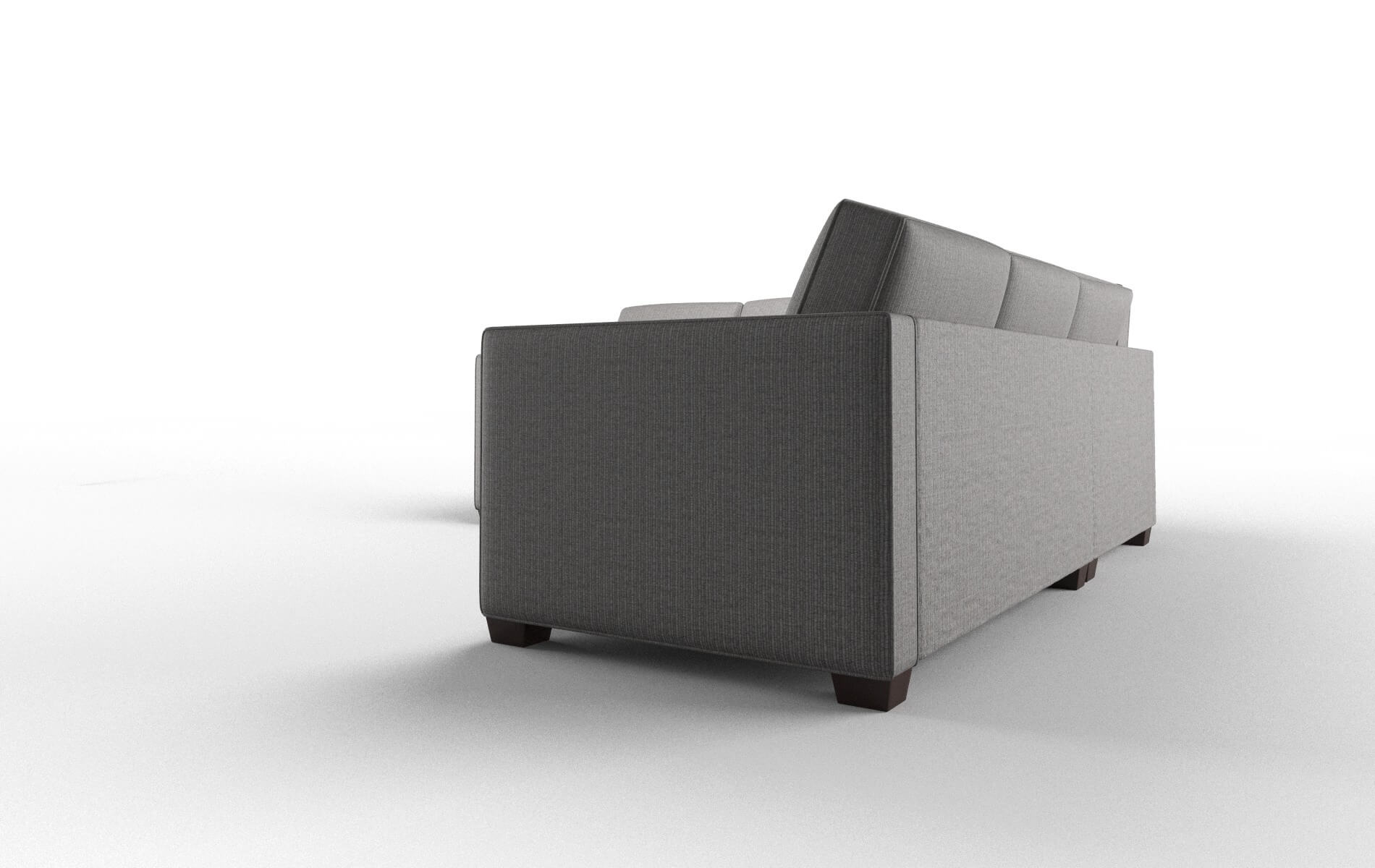 Calgary Terrain Oatmeal Sectional espresso legs 4