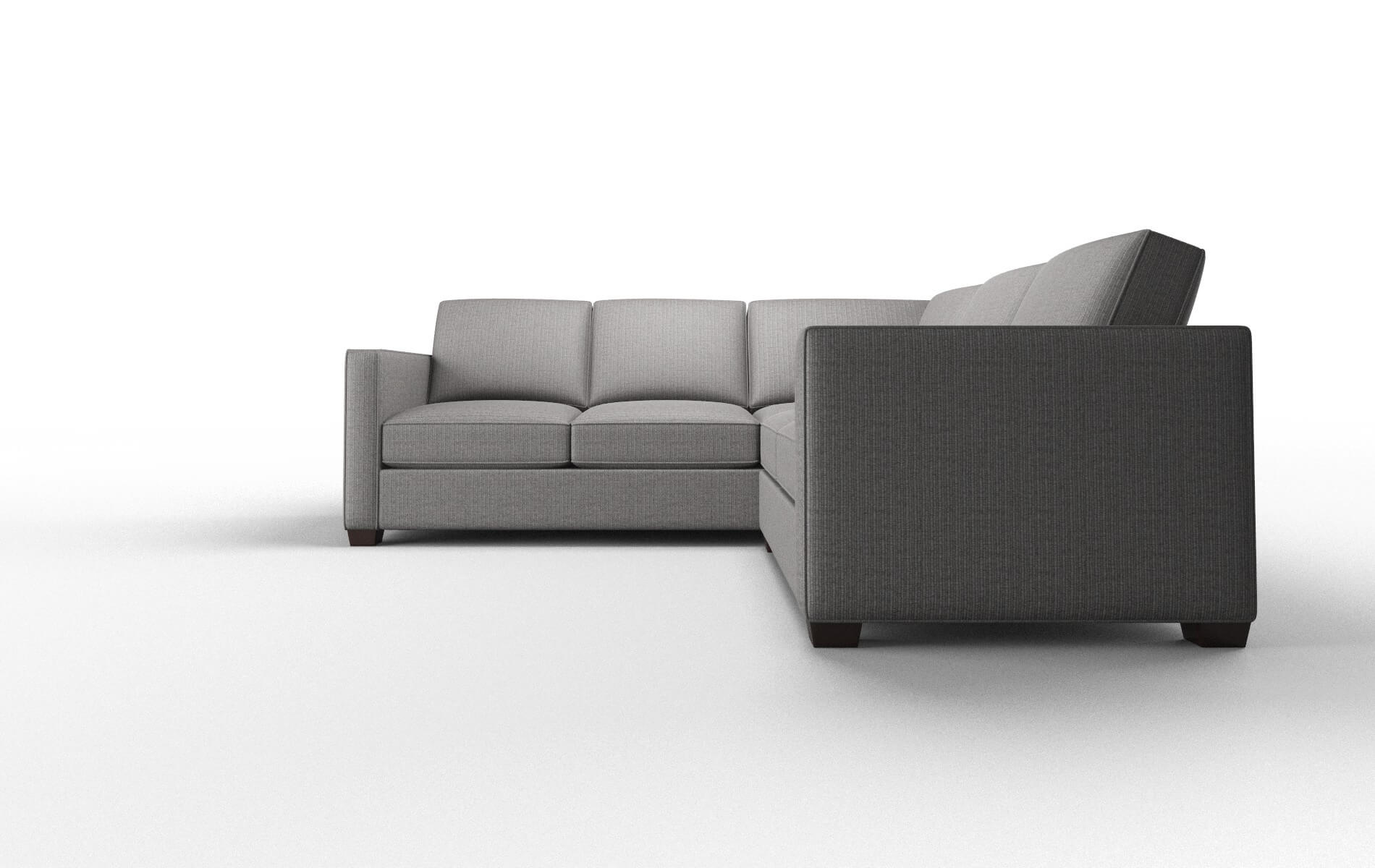 Calgary Terrain Oatmeal Sectional espresso legs 5