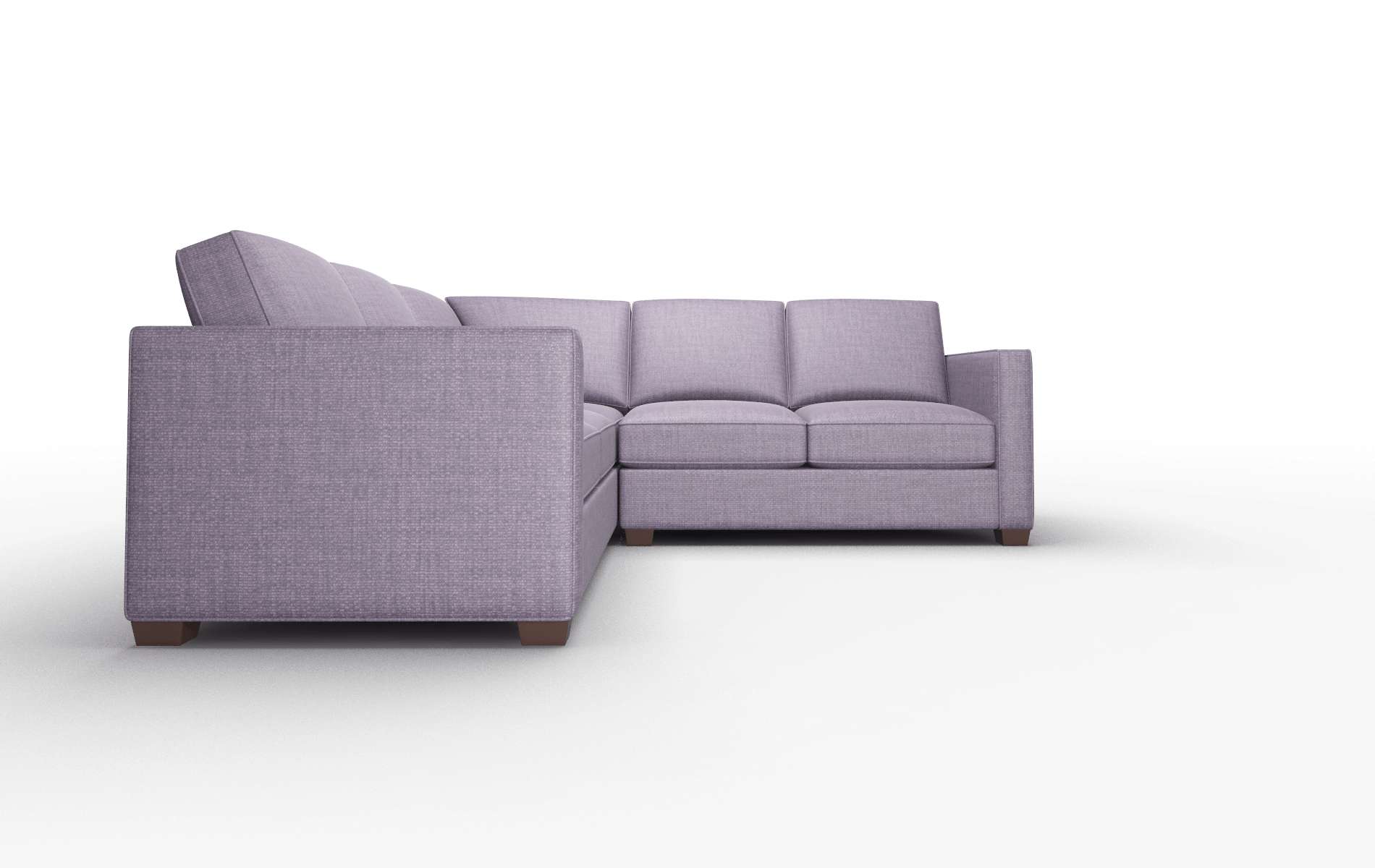 Calgary Tess Blackberry Sectional espresso legs 2