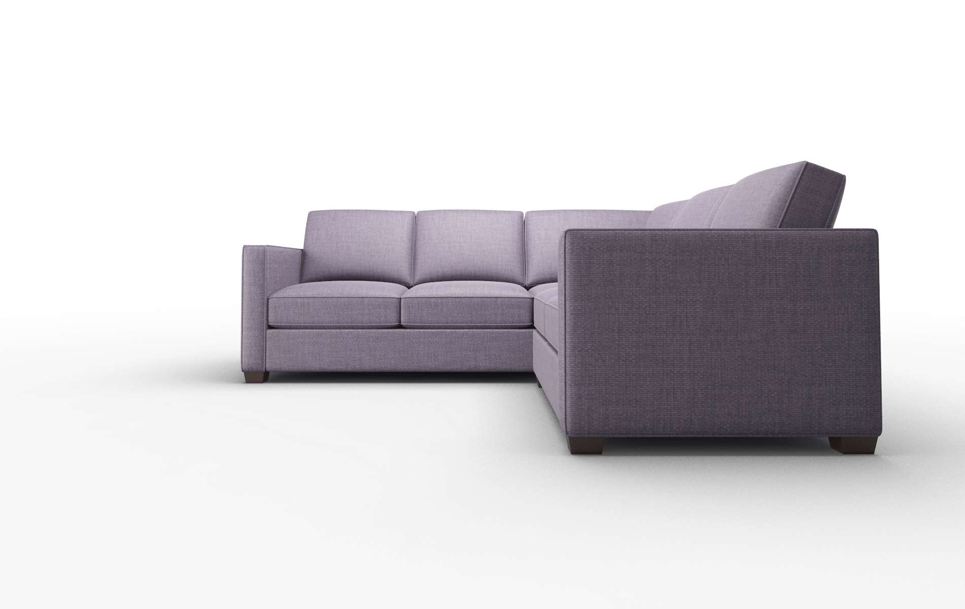 Calgary Tess Blackberry Sectional espresso legs 5
