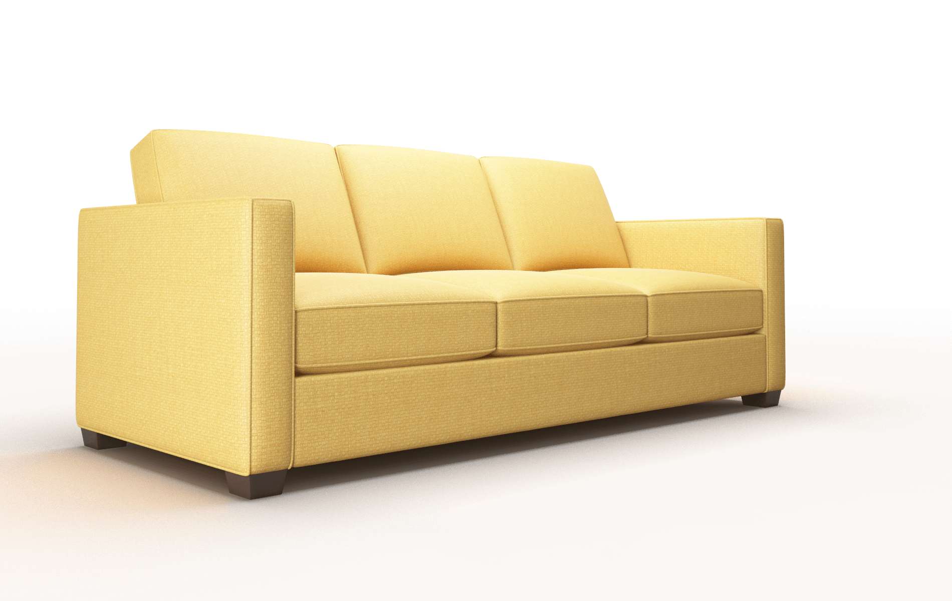 Calgary Tess Turmeric Sofa espresso legs 2