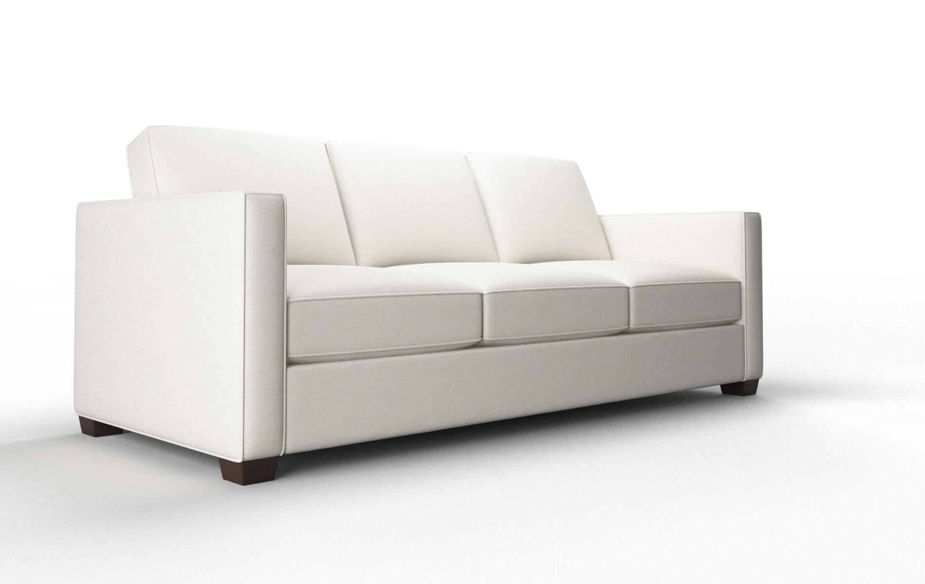 Calgary Venice Eggshell Sofa espresso legs 2