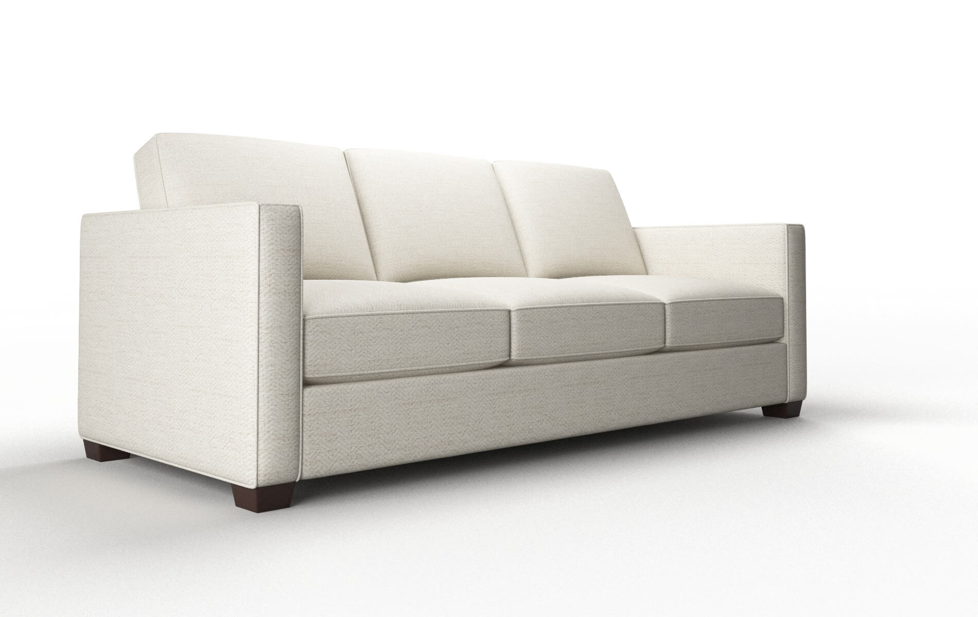 Calgary Venus Cream Sofa espresso legs 2