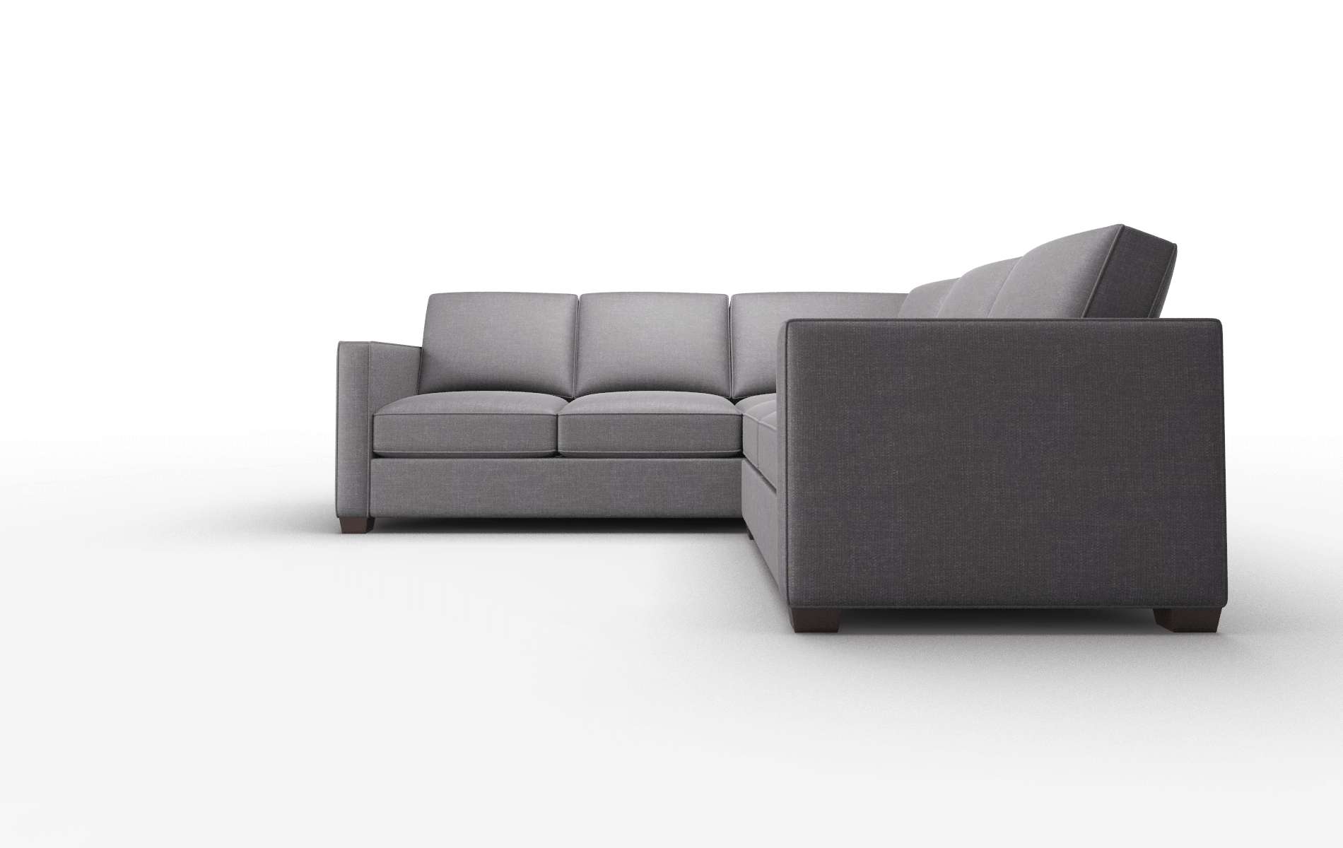Calgary Venus Onyx Sectional espresso legs 5