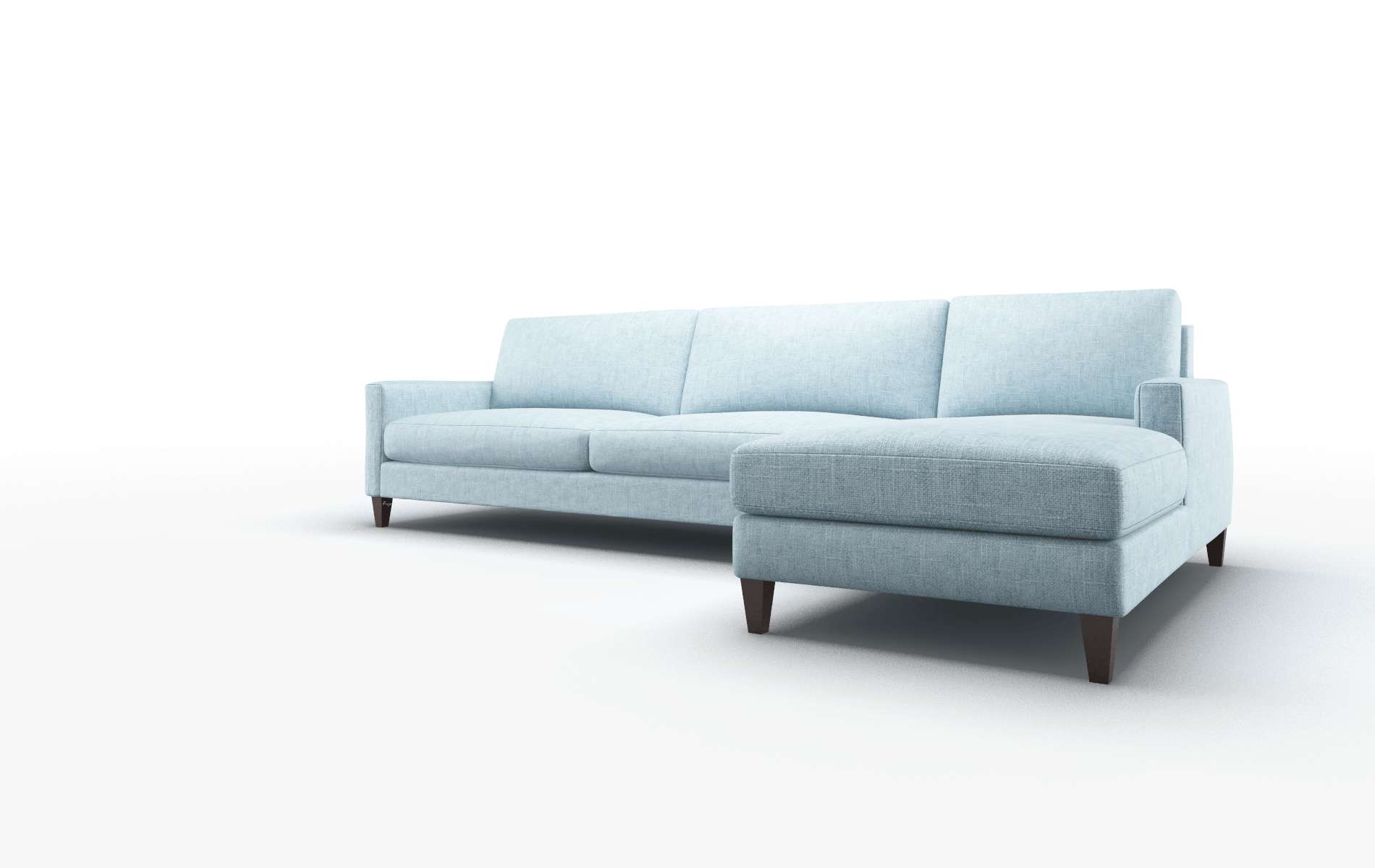 Cannes Atlas Turquoise Panel espresso legs 4