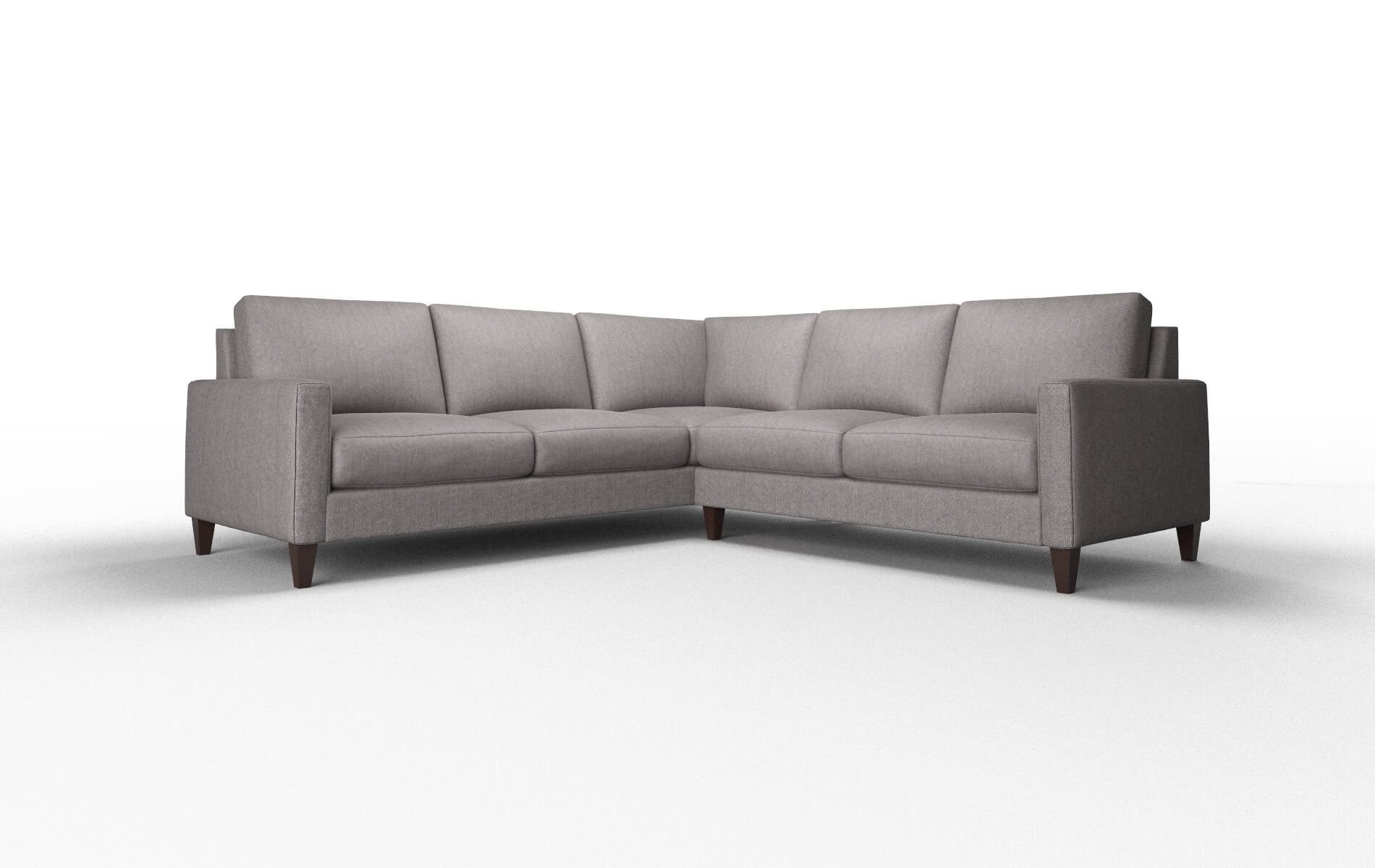 Cannes Atlas_plz Silver Sectional espresso legs 1