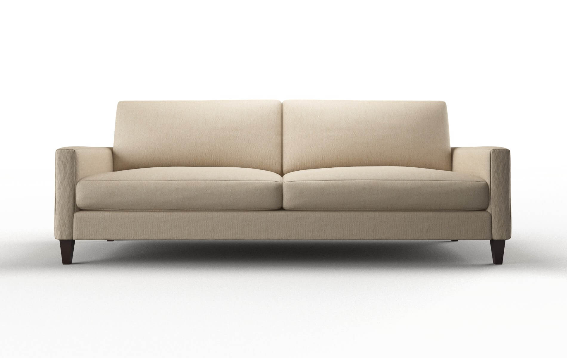 Cannes Avenger Burlap Sofa espresso legs 1