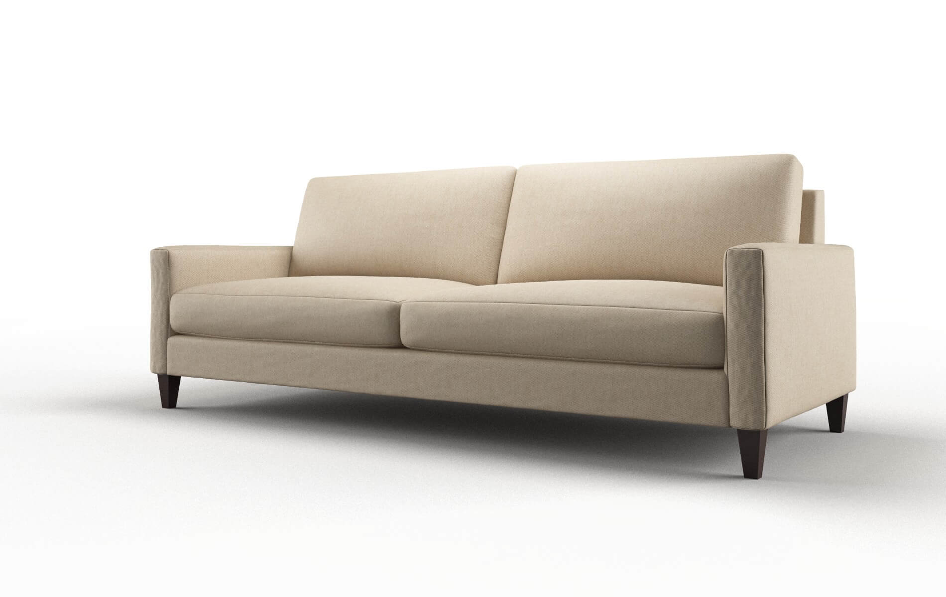 Cannes Avenger Burlap Sofa espresso legs 4