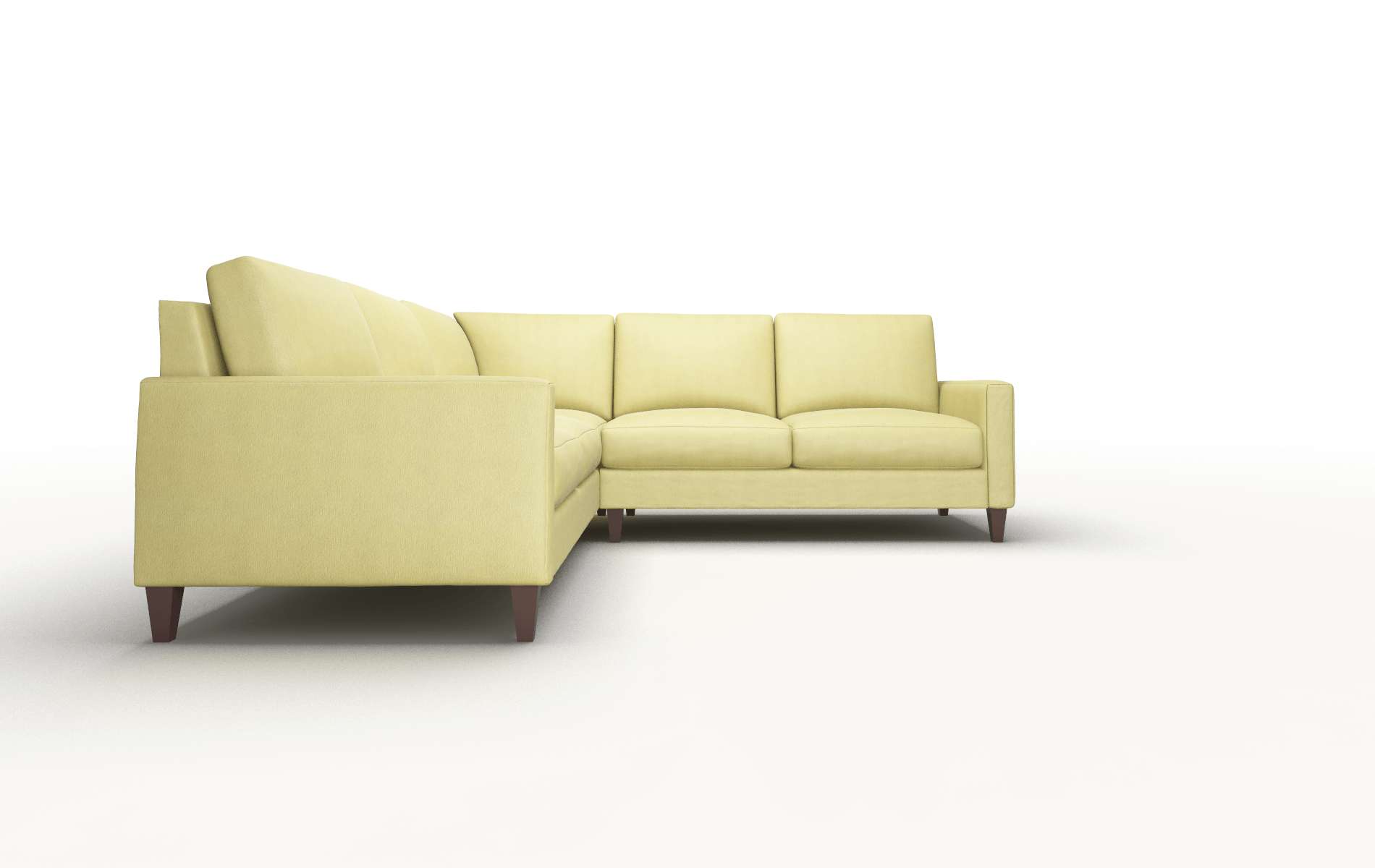 Cannes Bella Apple Sectional espresso legs 2