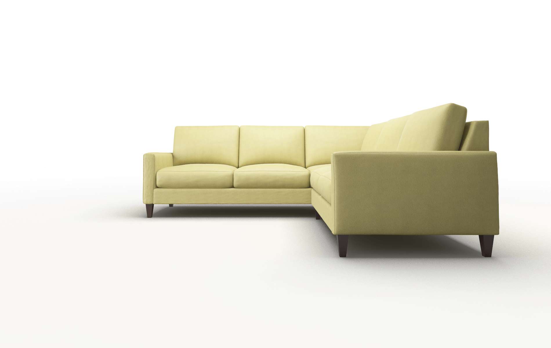 Cannes Bella Apple Sectional espresso legs 5
