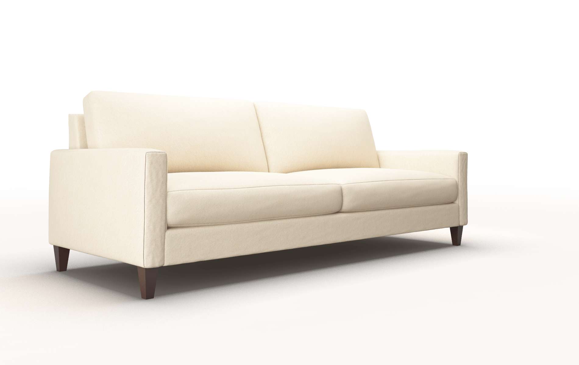 Cannes Bella Buckwheat Sofa espresso legs 2