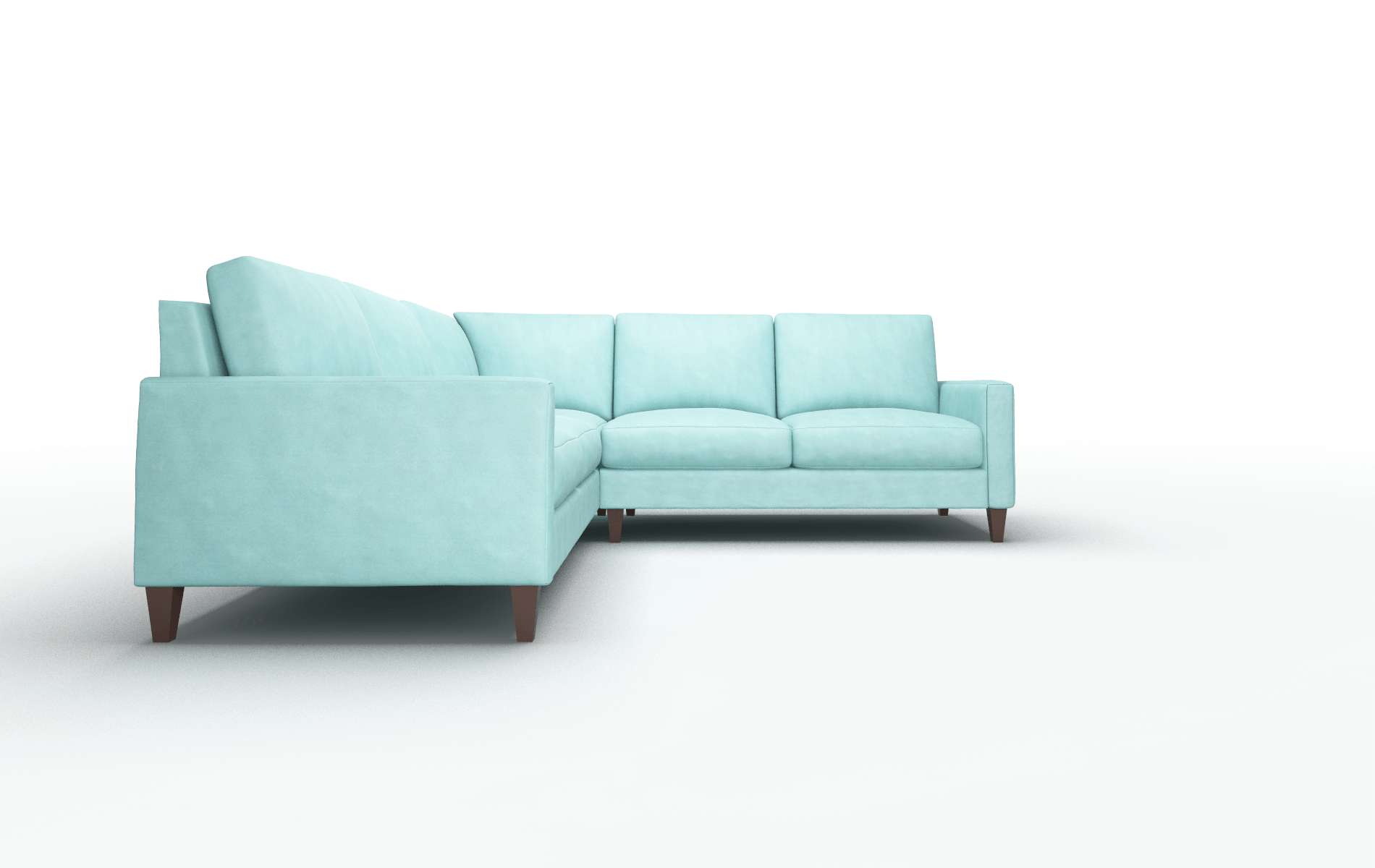 Cannes Bella Caribbean Sectional espresso legs 2