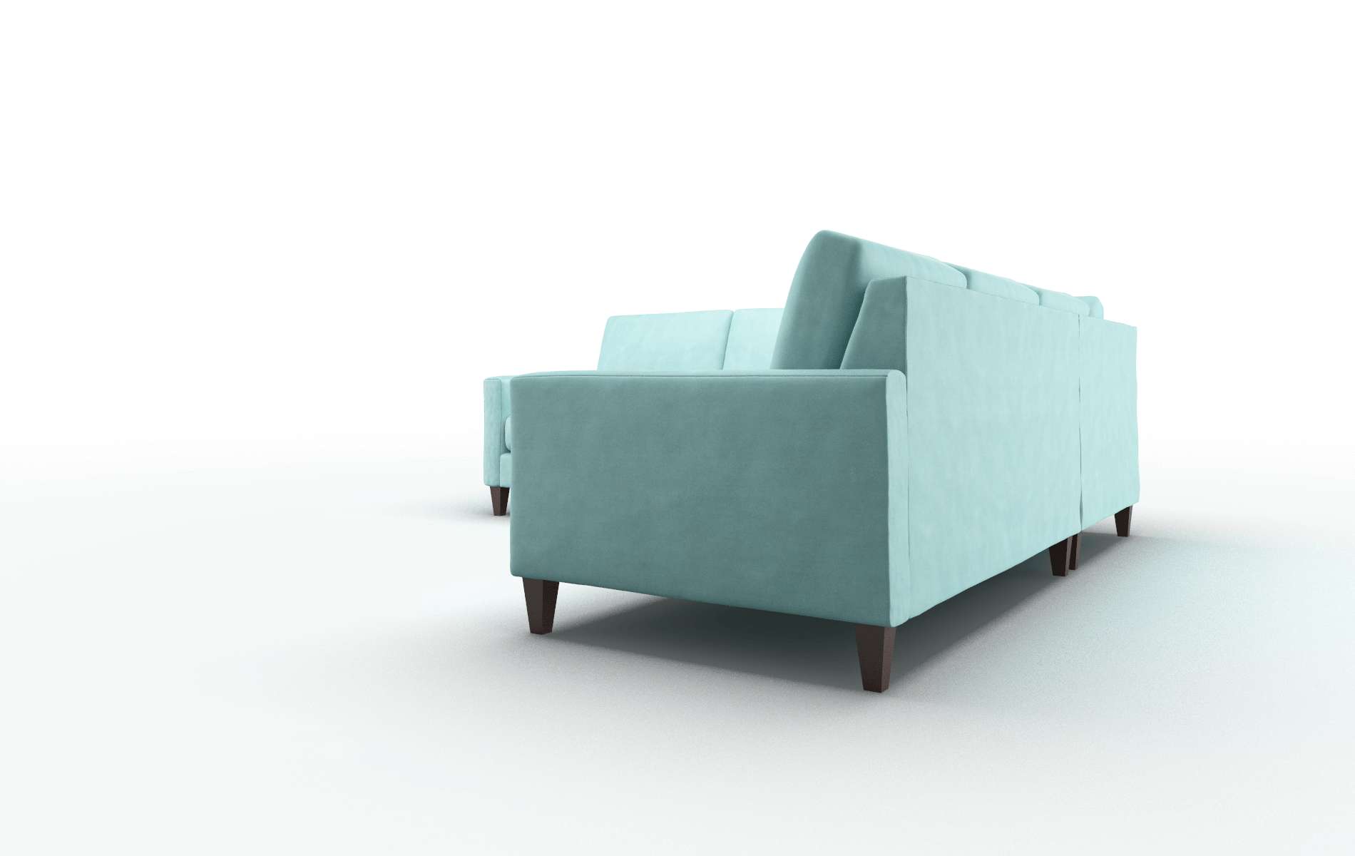 Cannes Bella Caribbean Sectional espresso legs 4