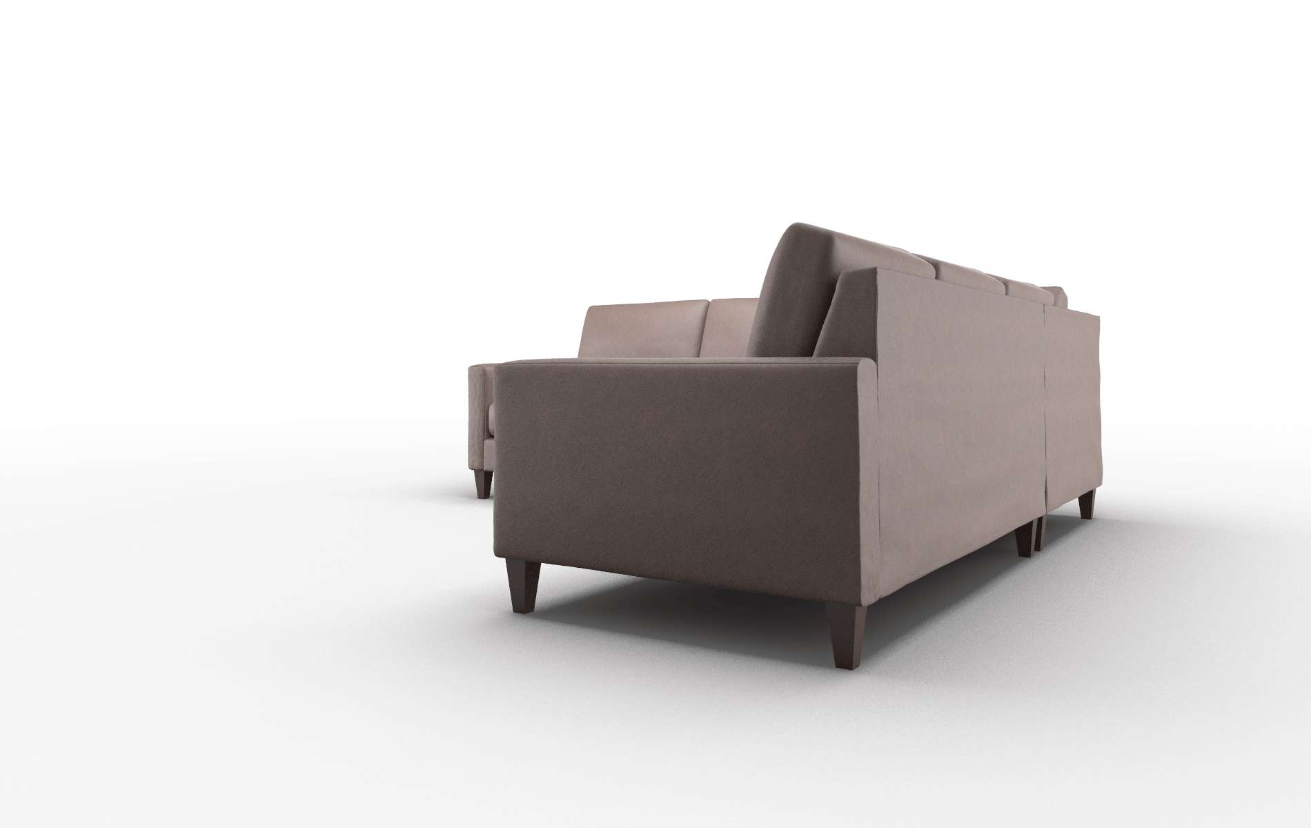Cannes Bella Espresso Sectional espresso legs 4
