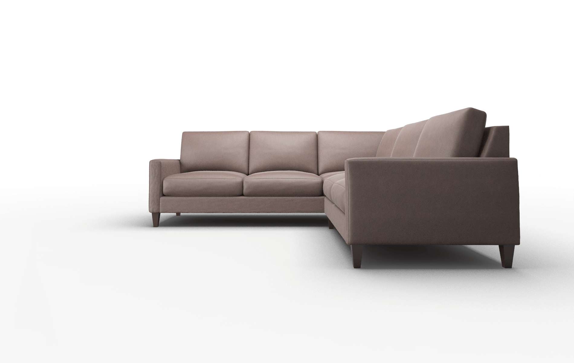 Cannes Bella Espresso Sectional espresso legs 5