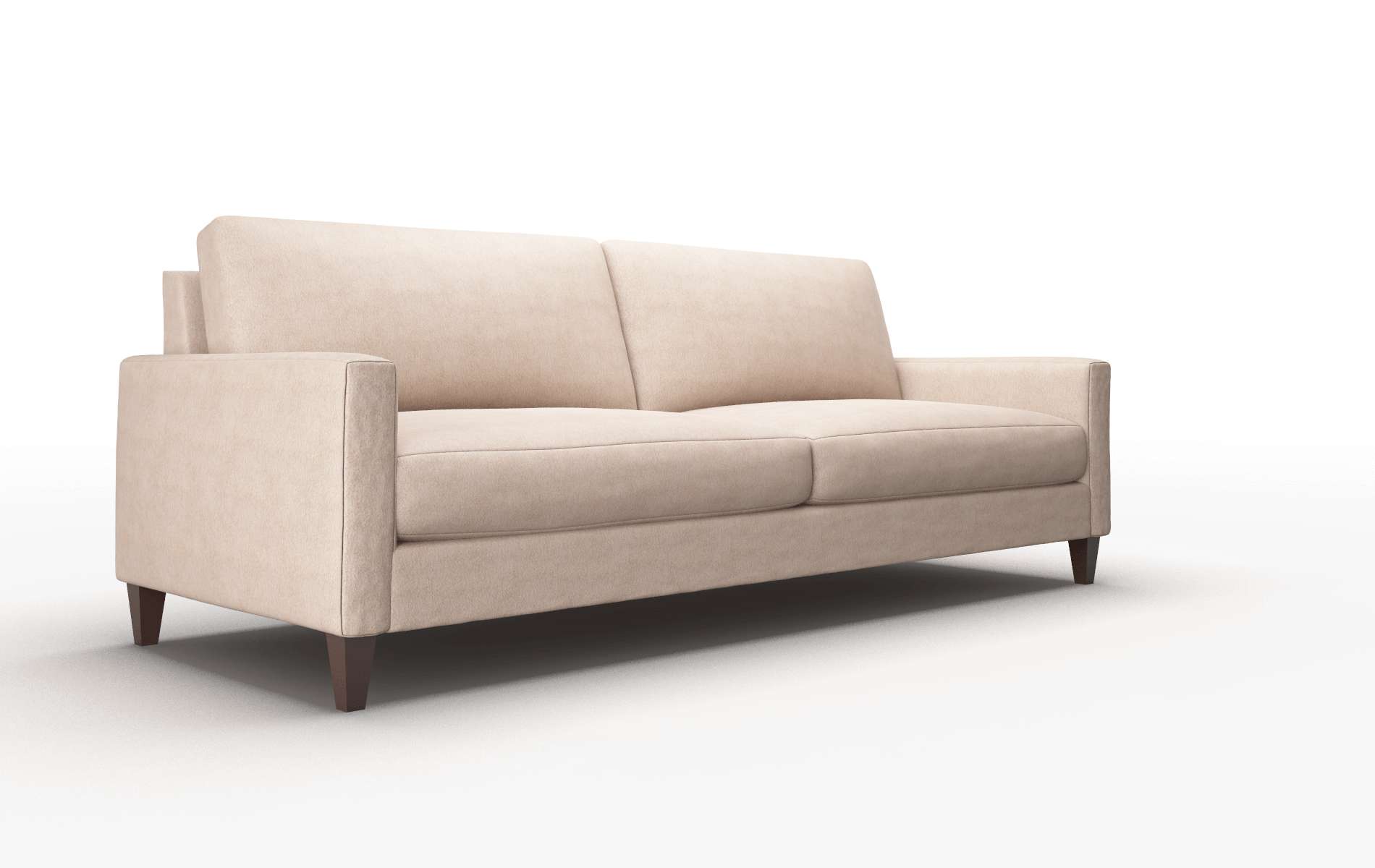 Cannes Bella Pewter Sofa espresso legs 2