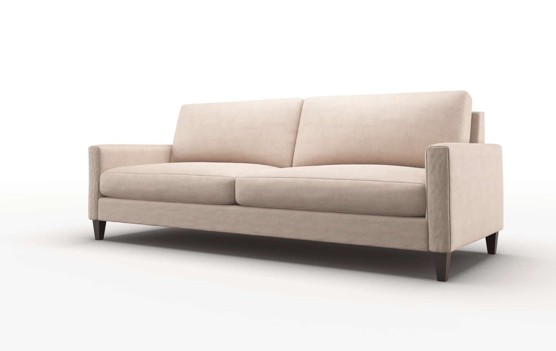 Cannes Bella Pewter Sofa espresso legs 4