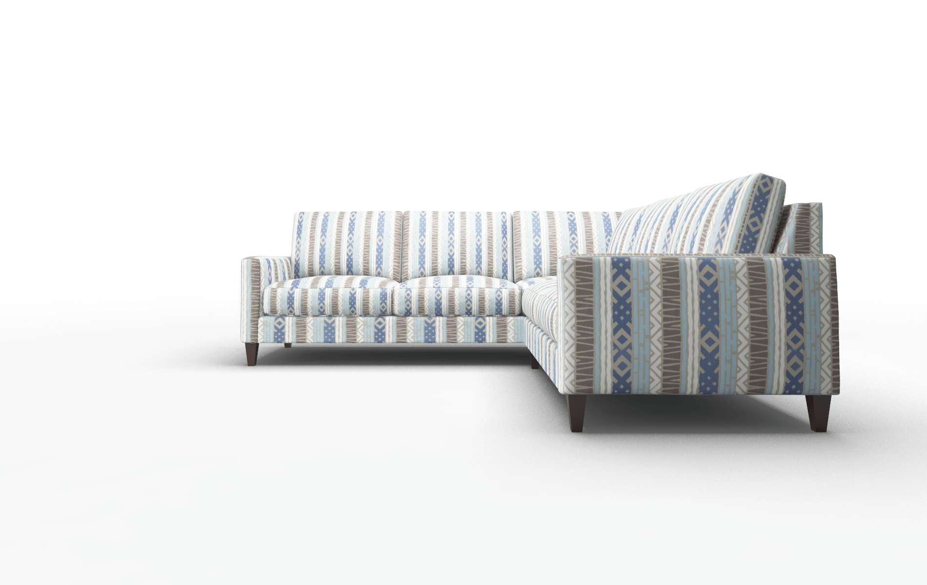 Cannes Bodhi Indigo Sectional espresso legs 5