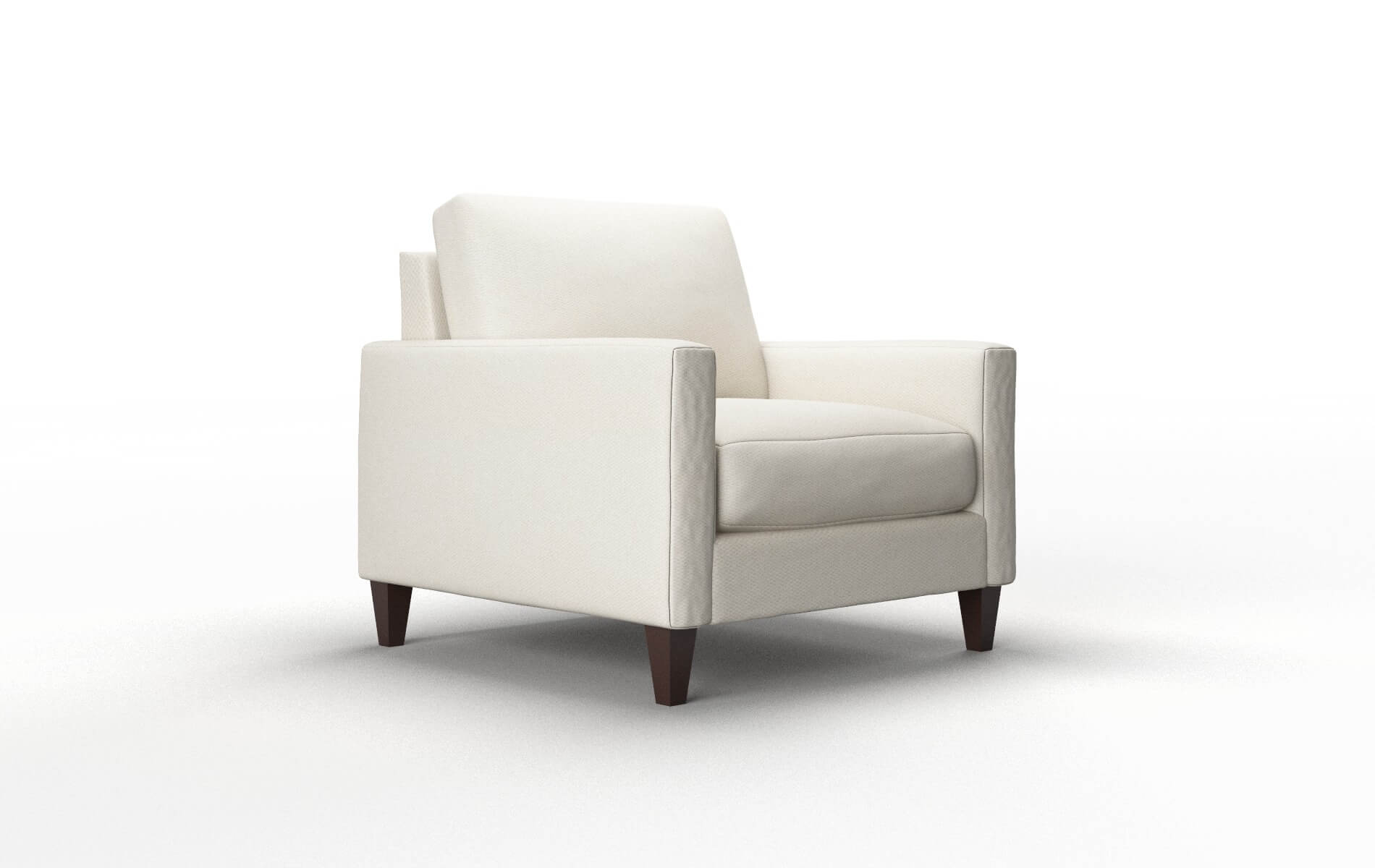 Cannes Bungalow Ivory Chair espresso legs 2