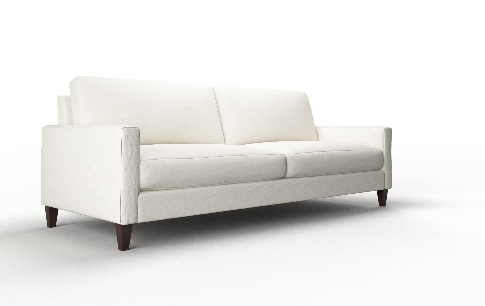 Cannes Catalina Ivory Sofa espresso legs 2