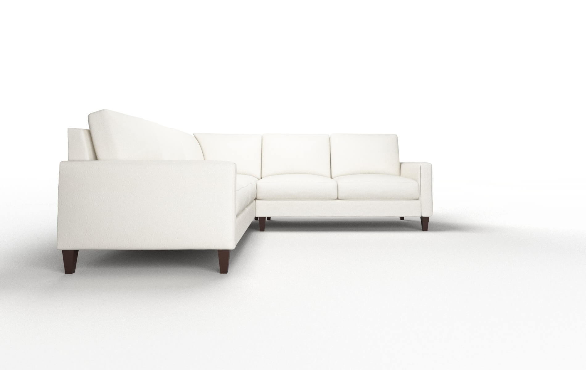 Cannes Chance Bone Sectional espresso legs 2