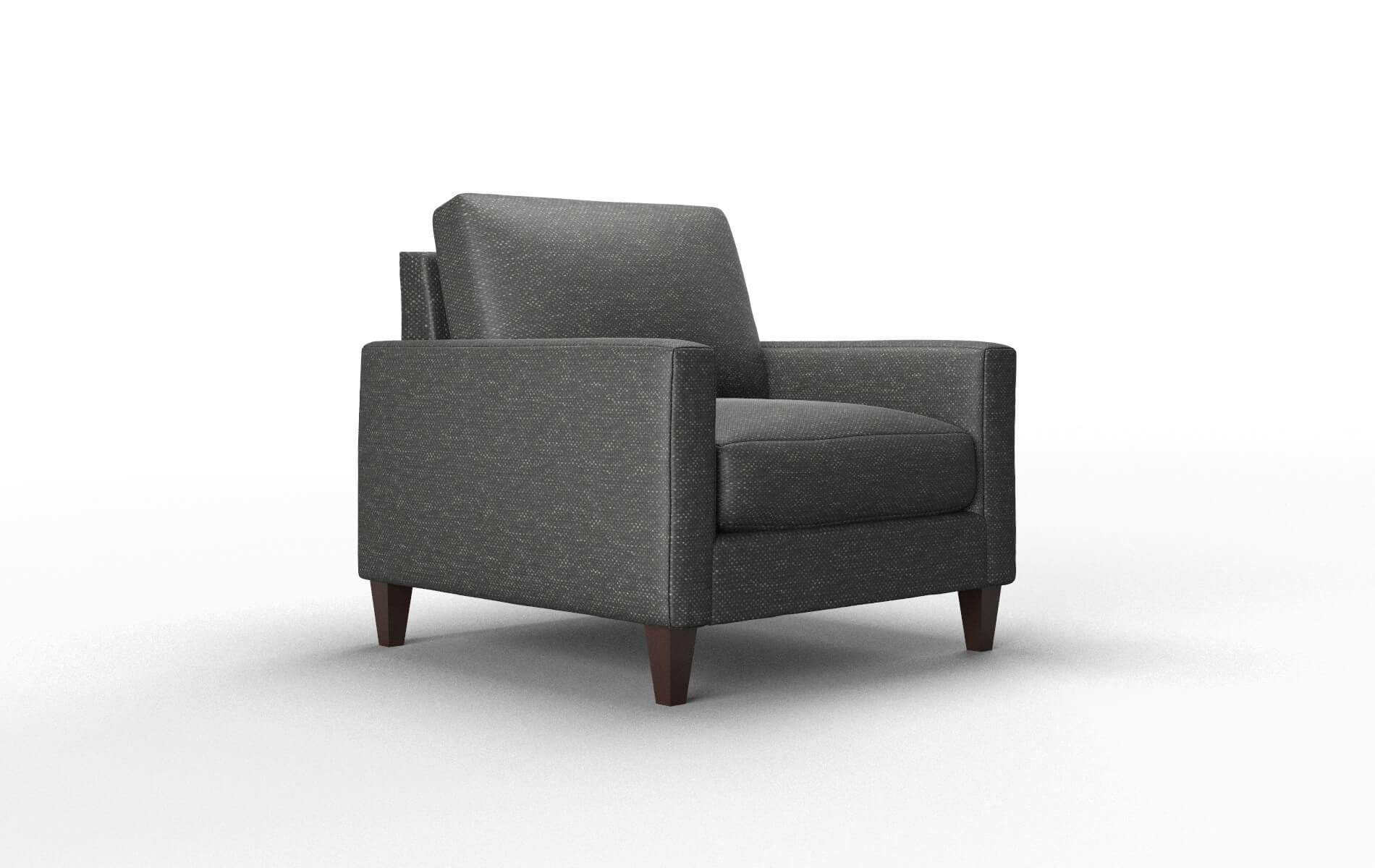 Cannes Chance Denim Chair espresso legs 2
