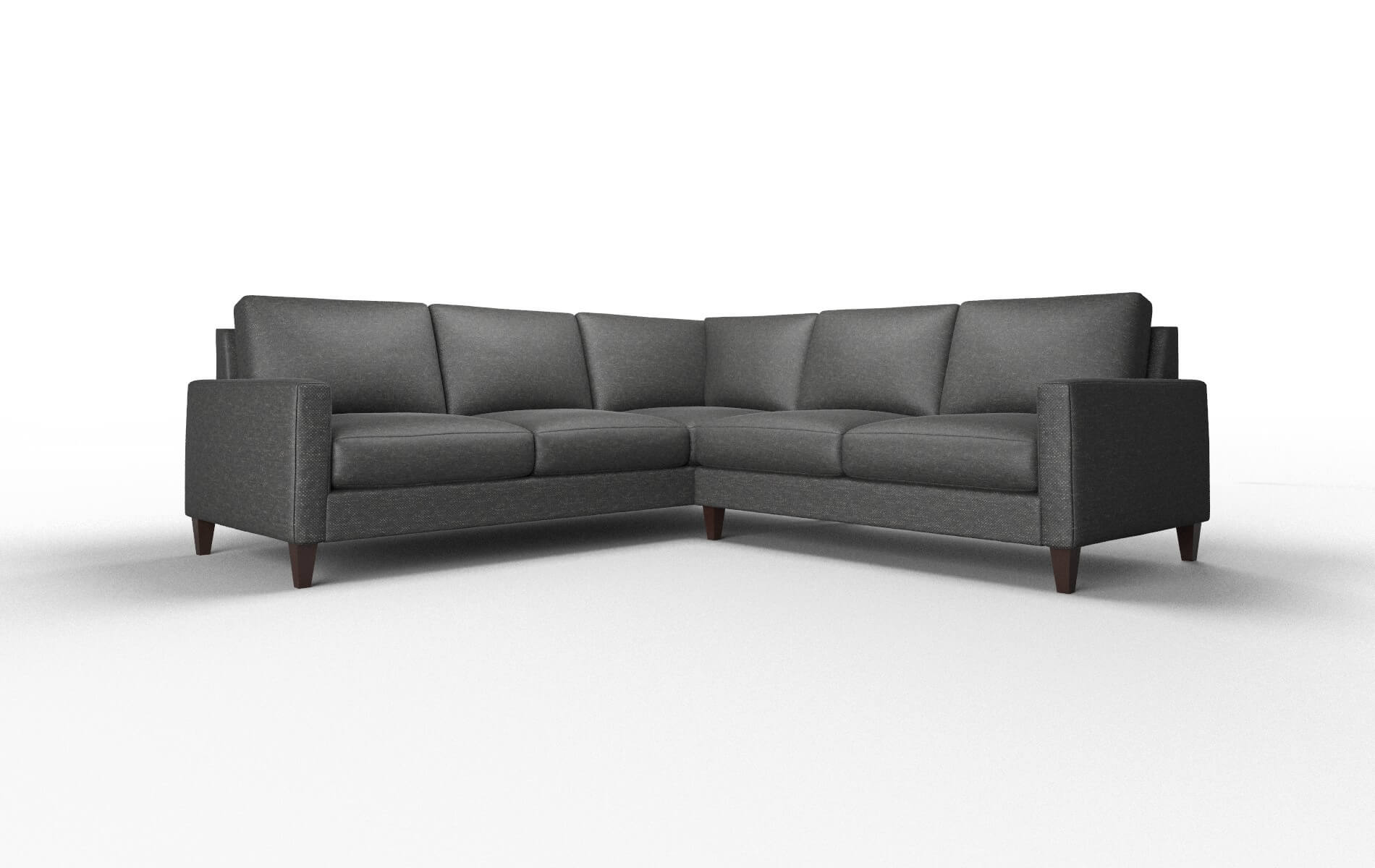 Cannes Chance Denim Sectional espresso legs 1