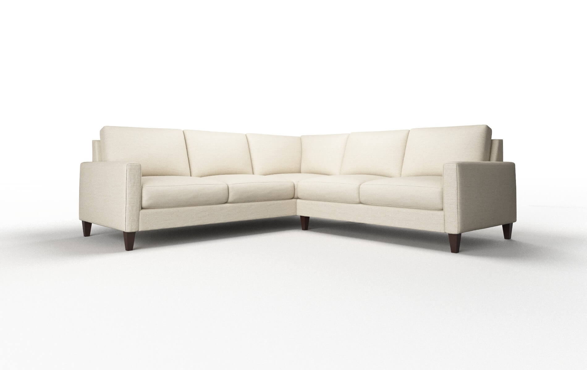 Cannes Chance Sand Sectional espresso legs 1