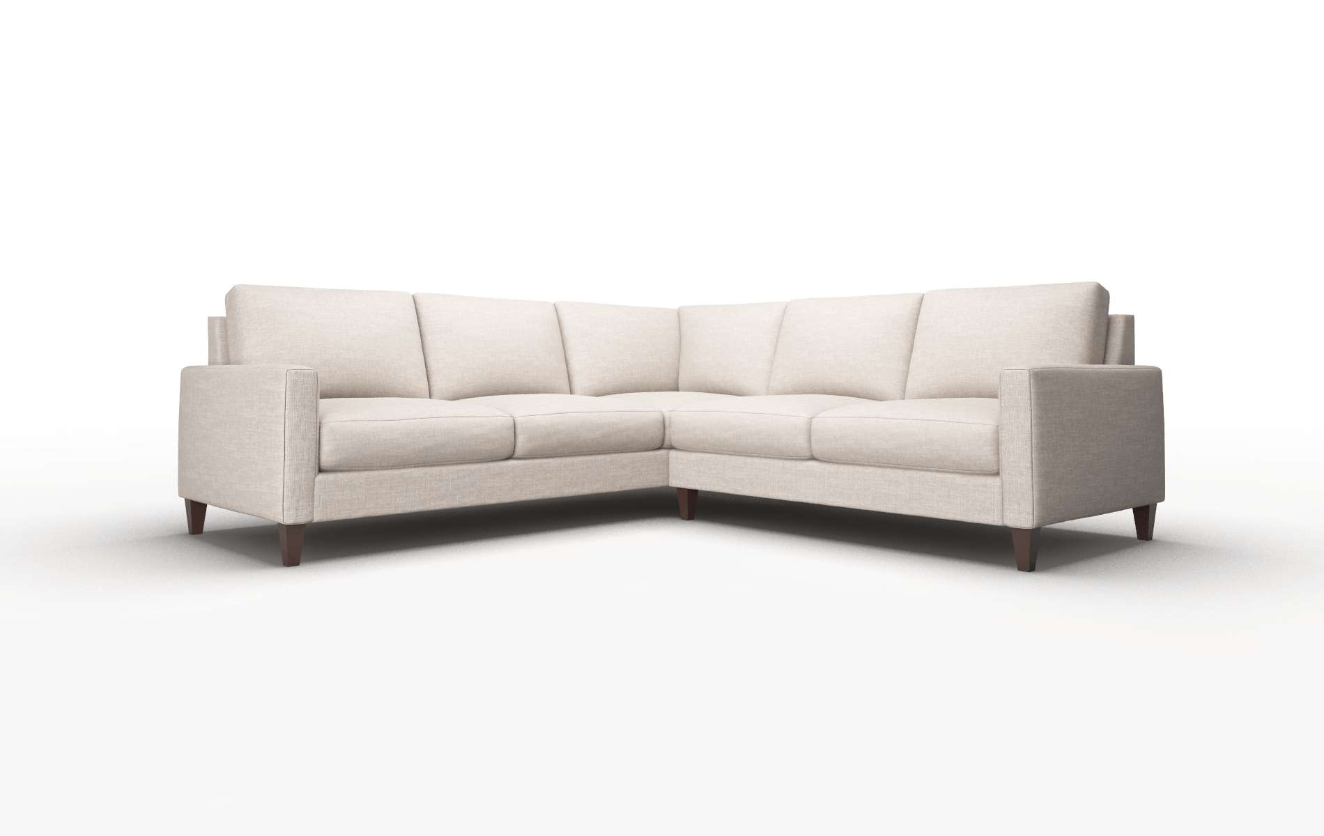 Cannes Clyde Dolphin Sectional espresso legs 1
